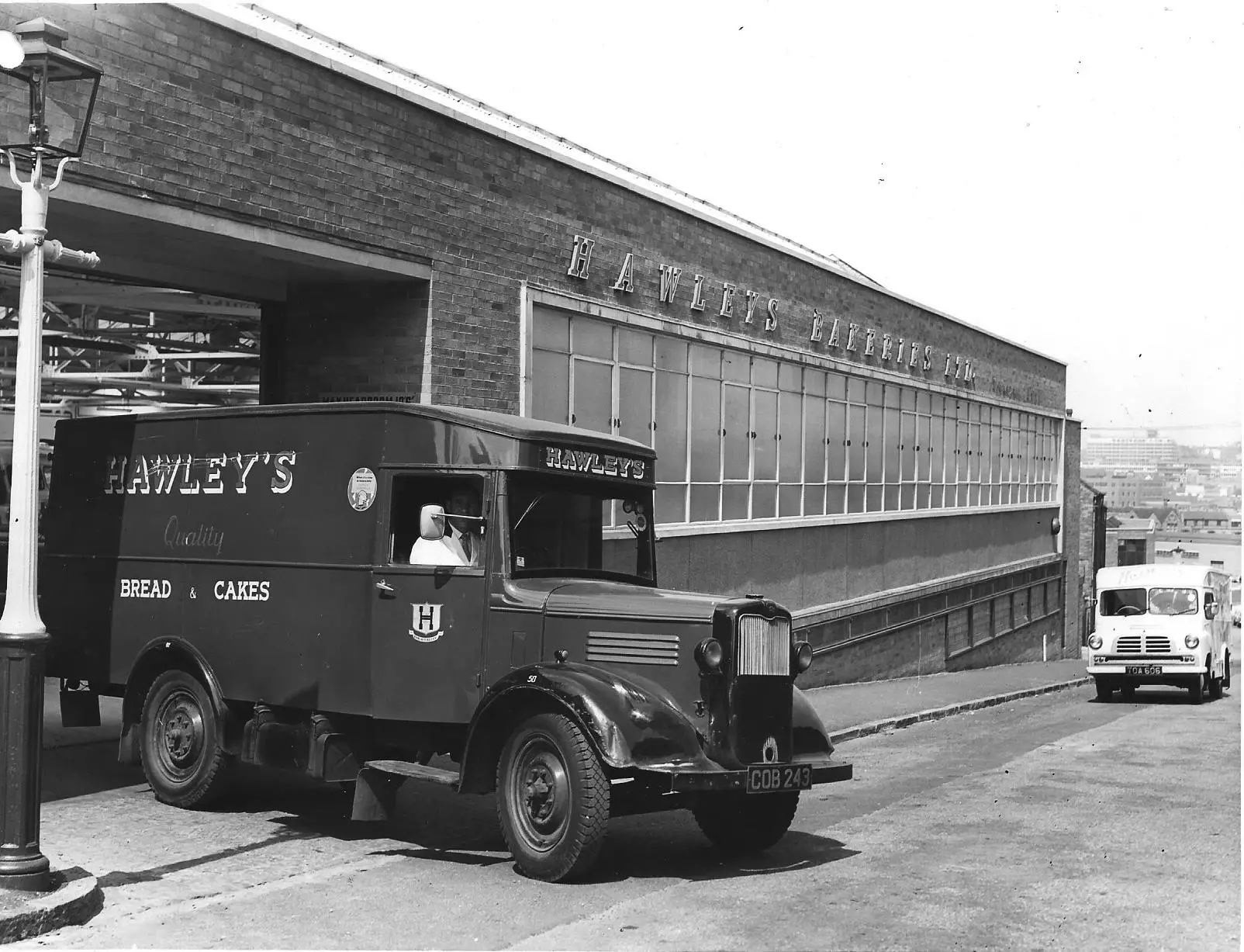 1950s Hawley's delivery van leaving the plant in Birmingham, B12 9-Moseley Road. Philip Hawley Taft comments "Arthur Hawley was my mother's father (grandad)."  (Courtesy Philip Hawley Taft}