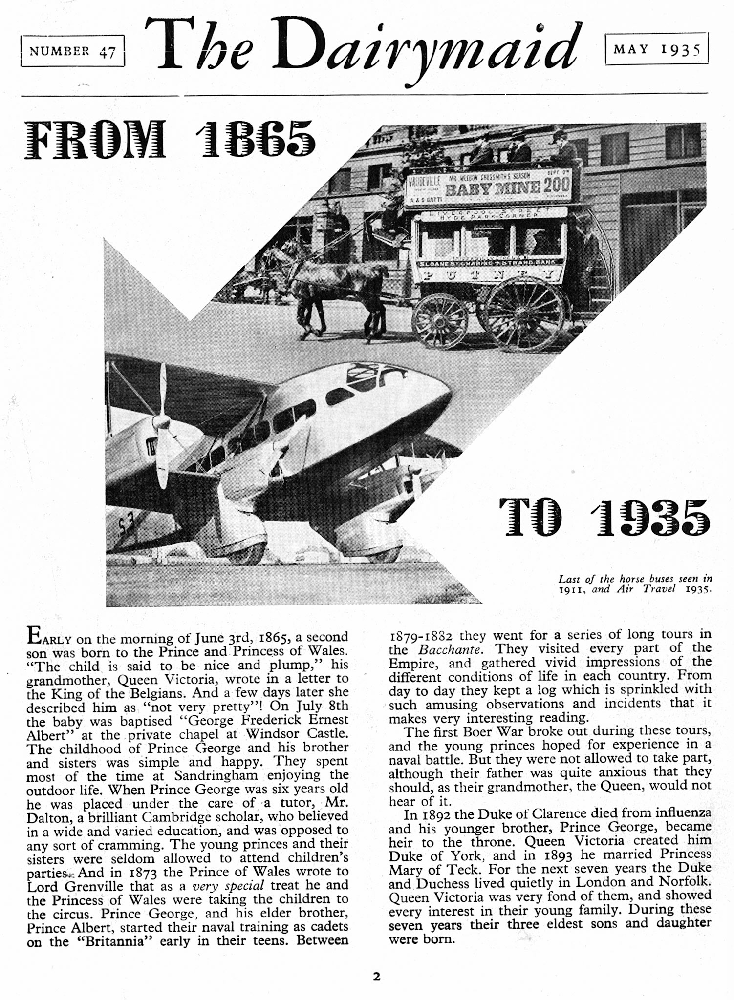 1935 May-Dairymaid Magazine 47 Page 2 (Express Dairy Tales Archive)