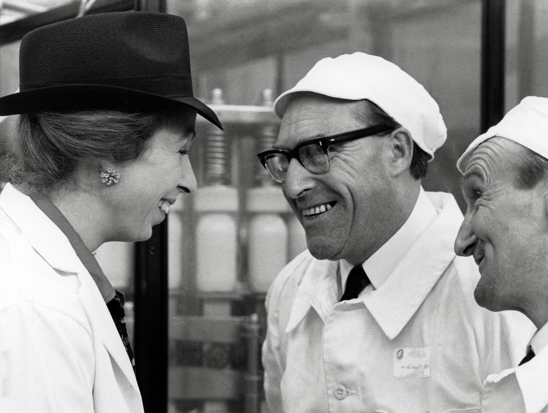 Princess Anne with Ted Darch and Dennis Starling