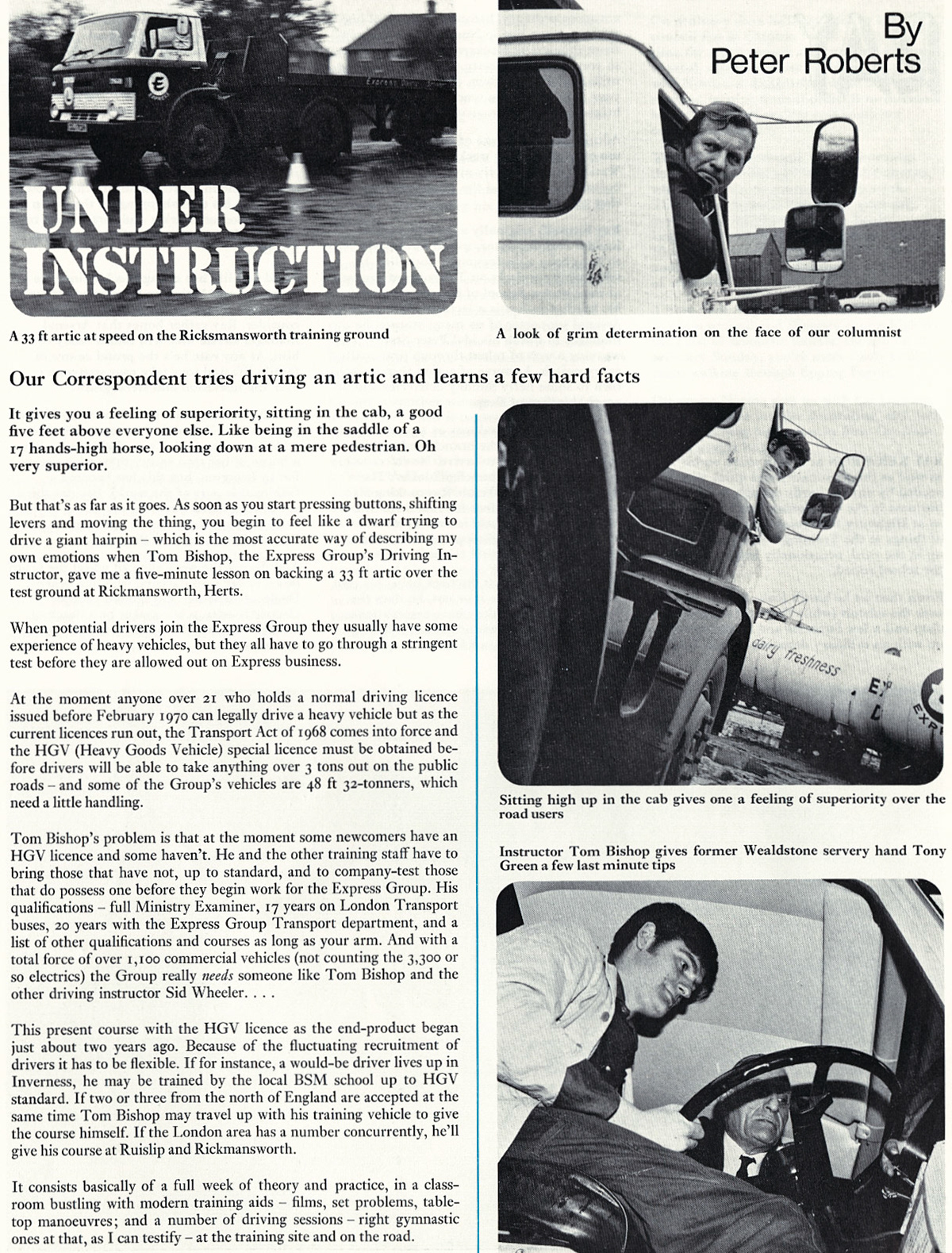 1971 Driver Training at Rickmansworth