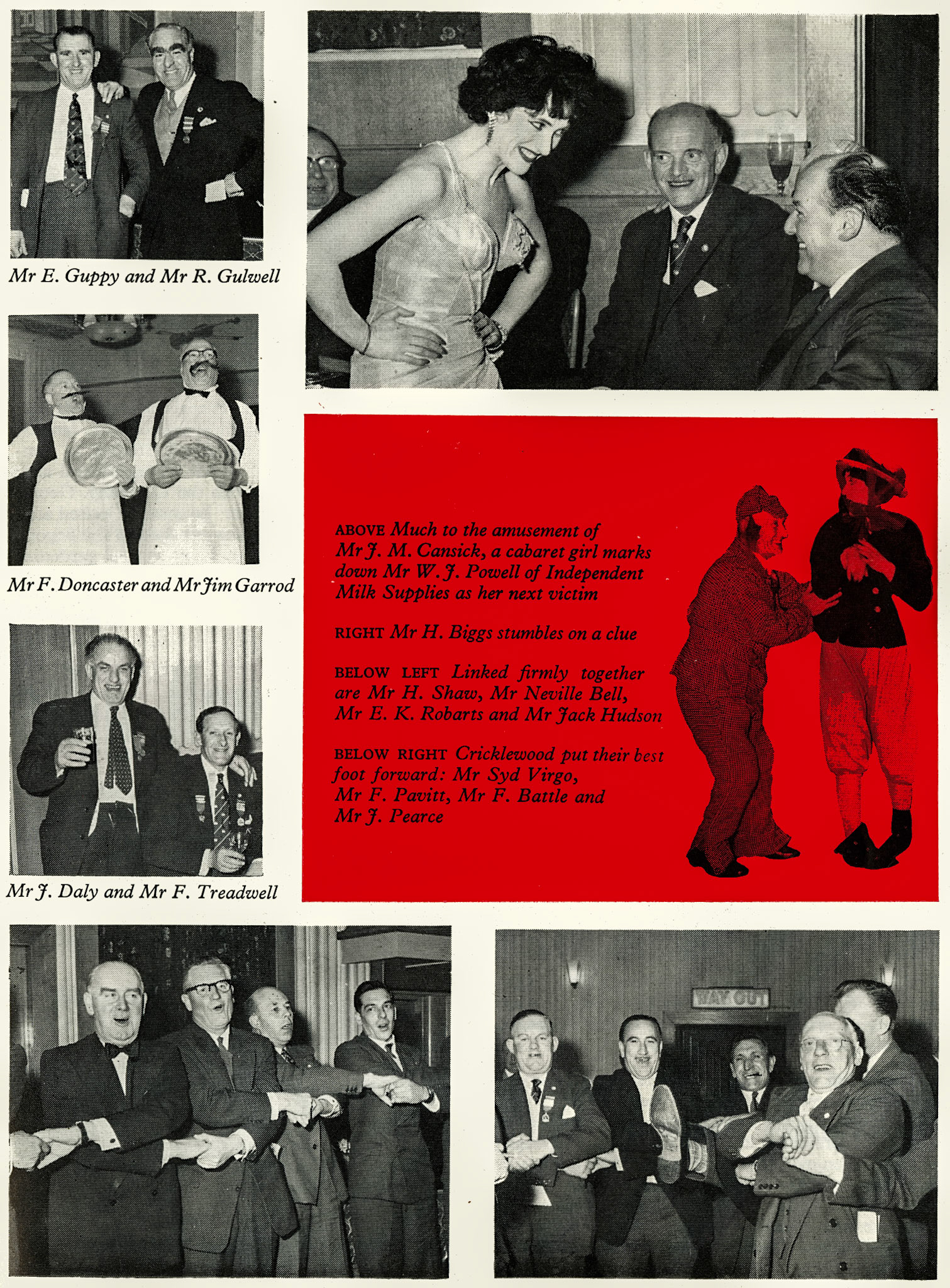 1960 Safety First dinner in London. (Express News Summer)