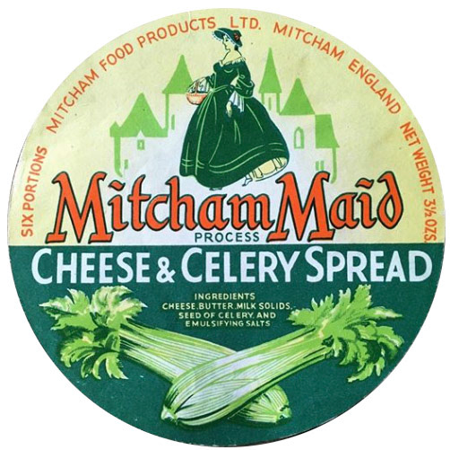 1960's Mitcham Maid Cheese celery spread (Courtesy Mitcham History Notes)