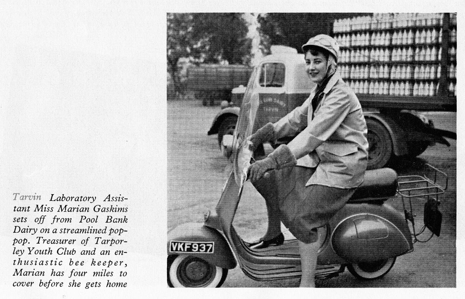 1957 Tarvin- Laboratory Assistant Marian Gaskims