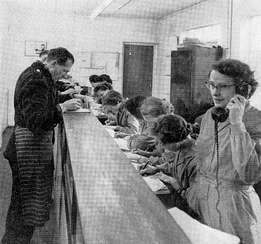 1958 The new Northolt retail depot." Light and airy, the General Office makes the thought of booking in almost a pleasure." (Express News July)