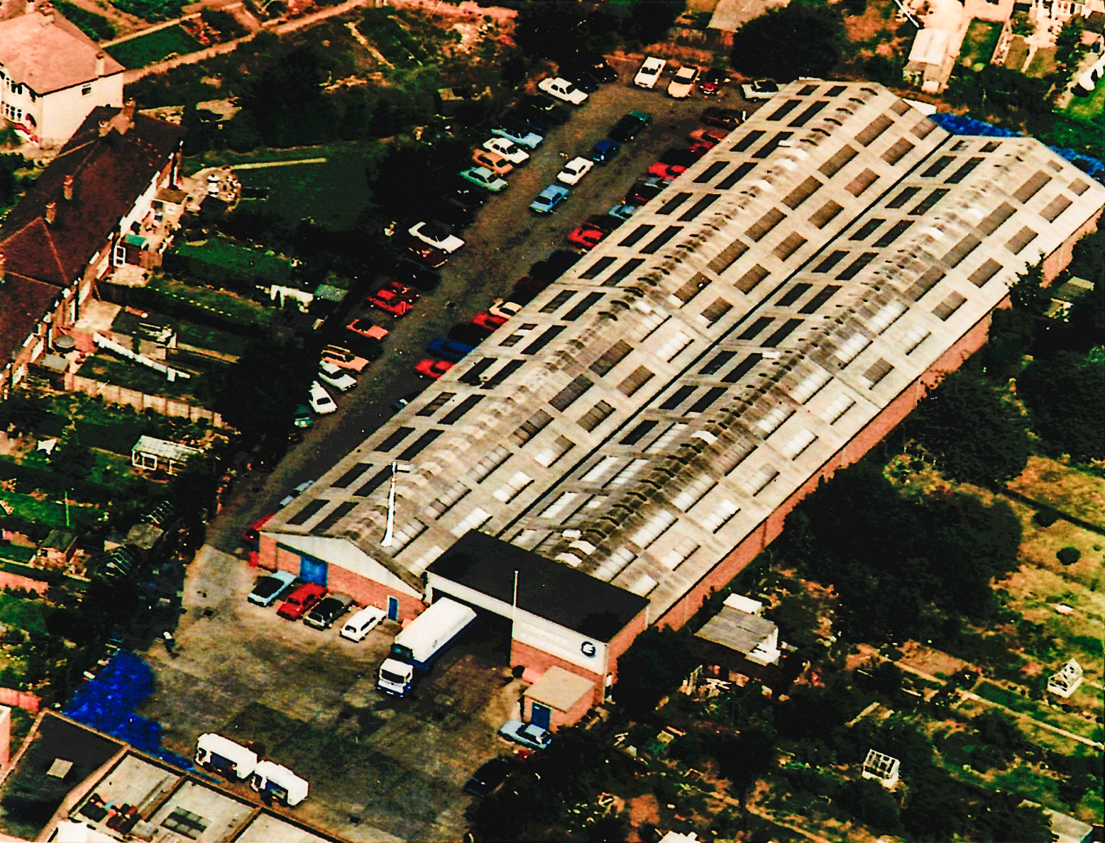 Welling Depot from the air. (Courtesy Dave Fane)