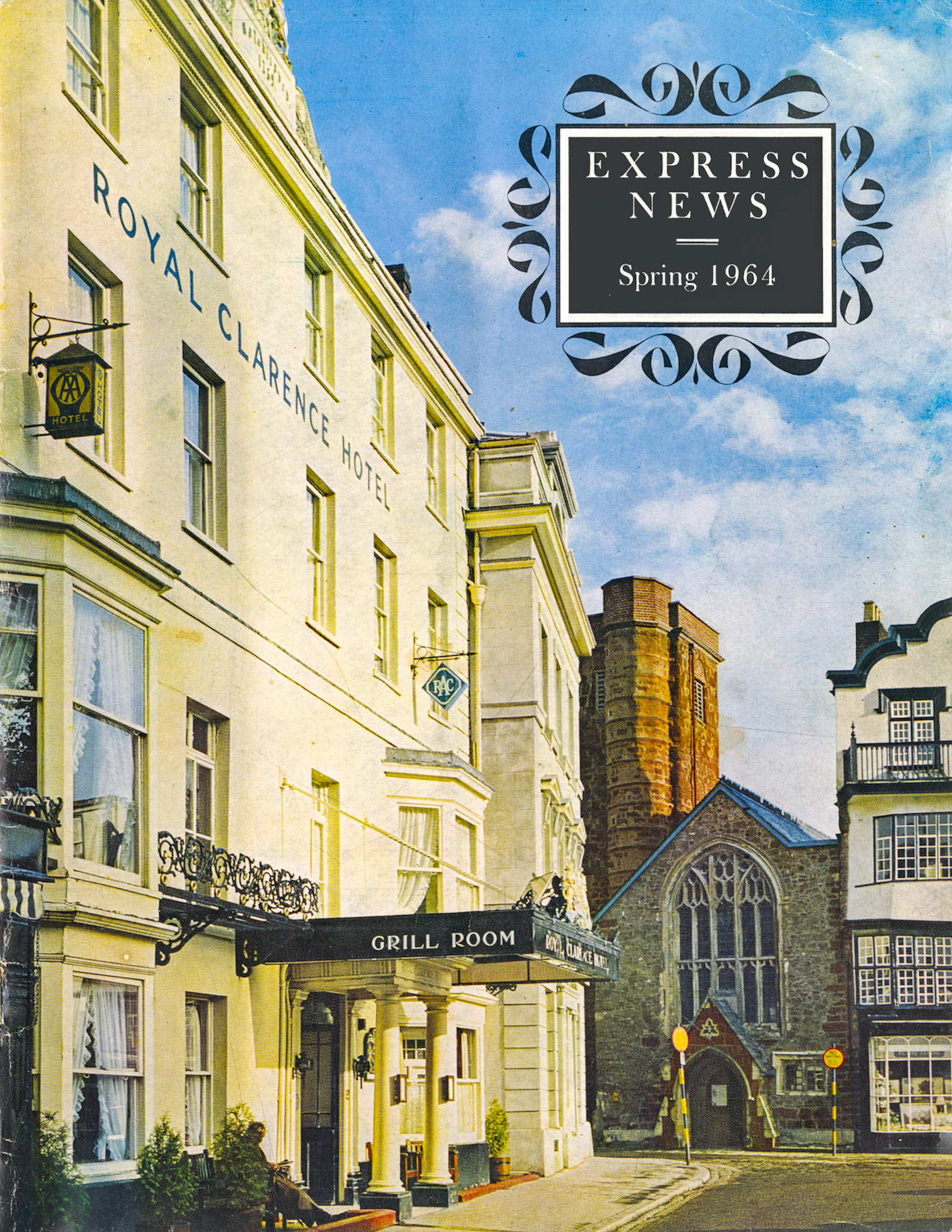 1964 Royal Clarence Hotel, Exeter. (Express News Spring, Front Cover)