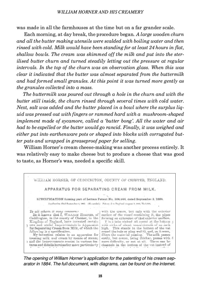 William Horner and his Creamery, Jill King