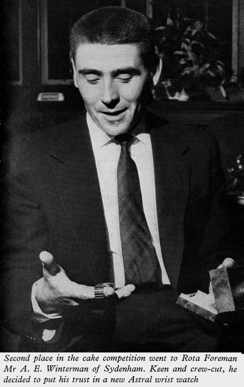 1962 Rota Foreman A.E. Winterman from Sydenham.  (Express News Christmas)