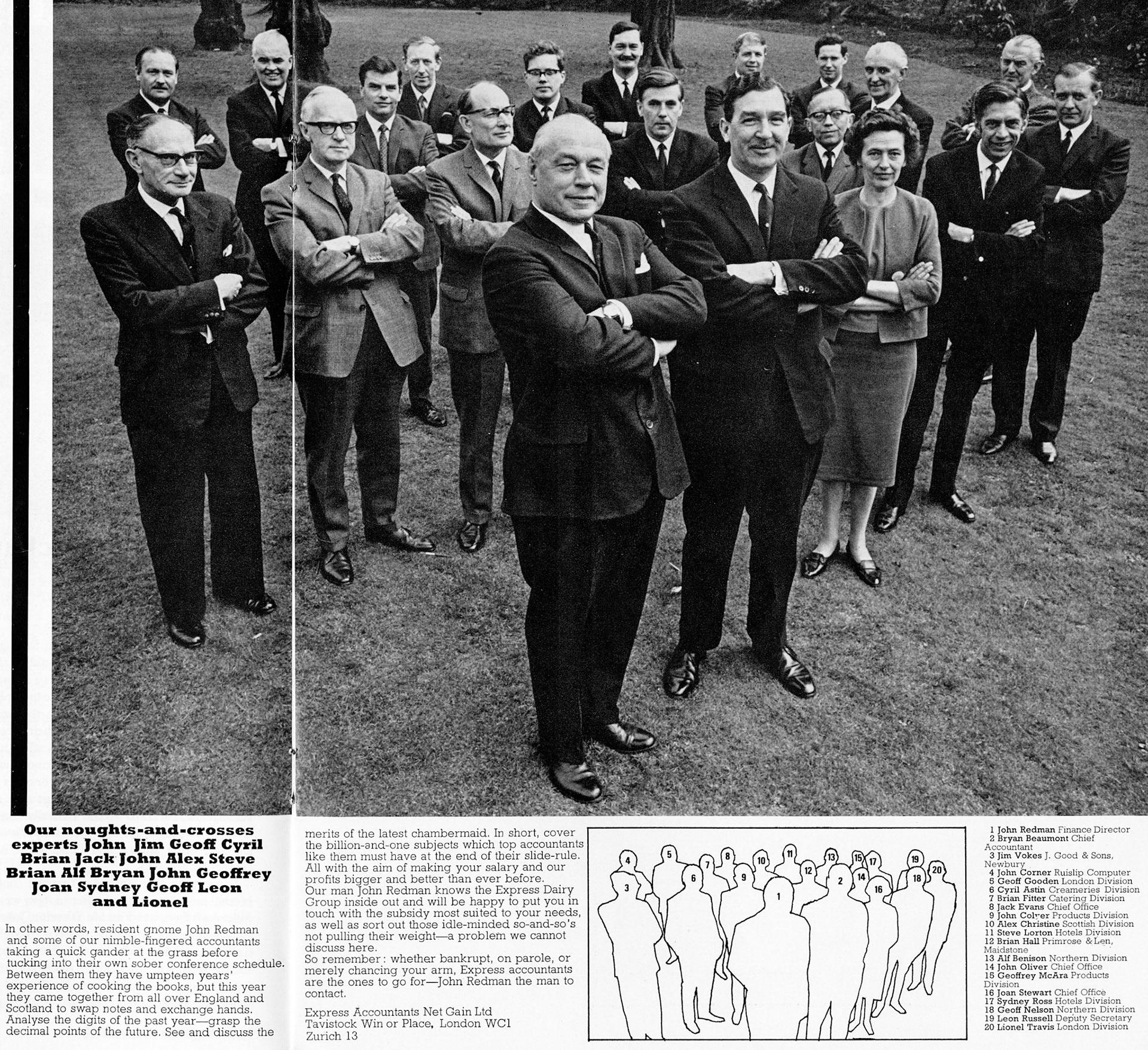 1968 Express accountants in conference