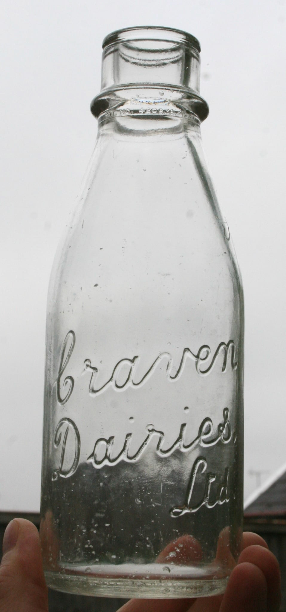 1950's Craven Dairies bottles (Courtesy Mark Hudson)