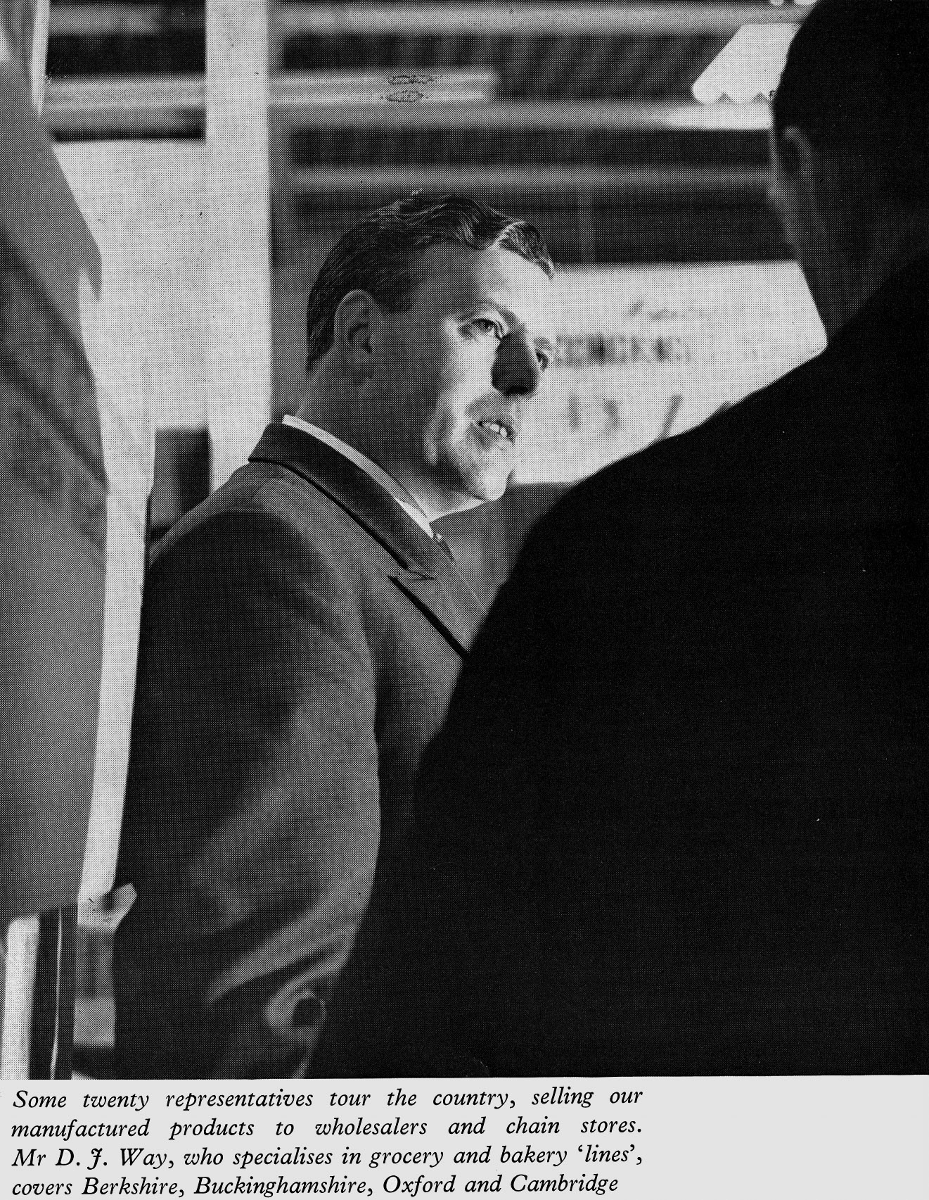 1962 Express salesman Mr D.J. Way covers grocery and bakery lines. (Express News Christmas)