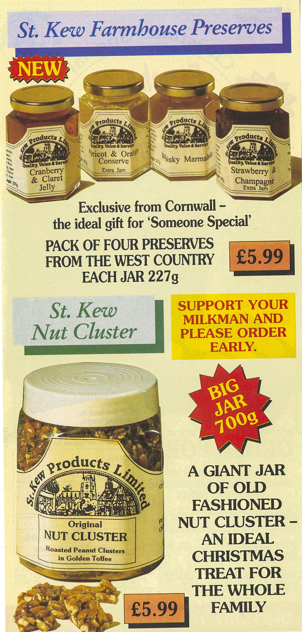 1988 Christmas Hampers leaflet (Courtesy Paul Luke)