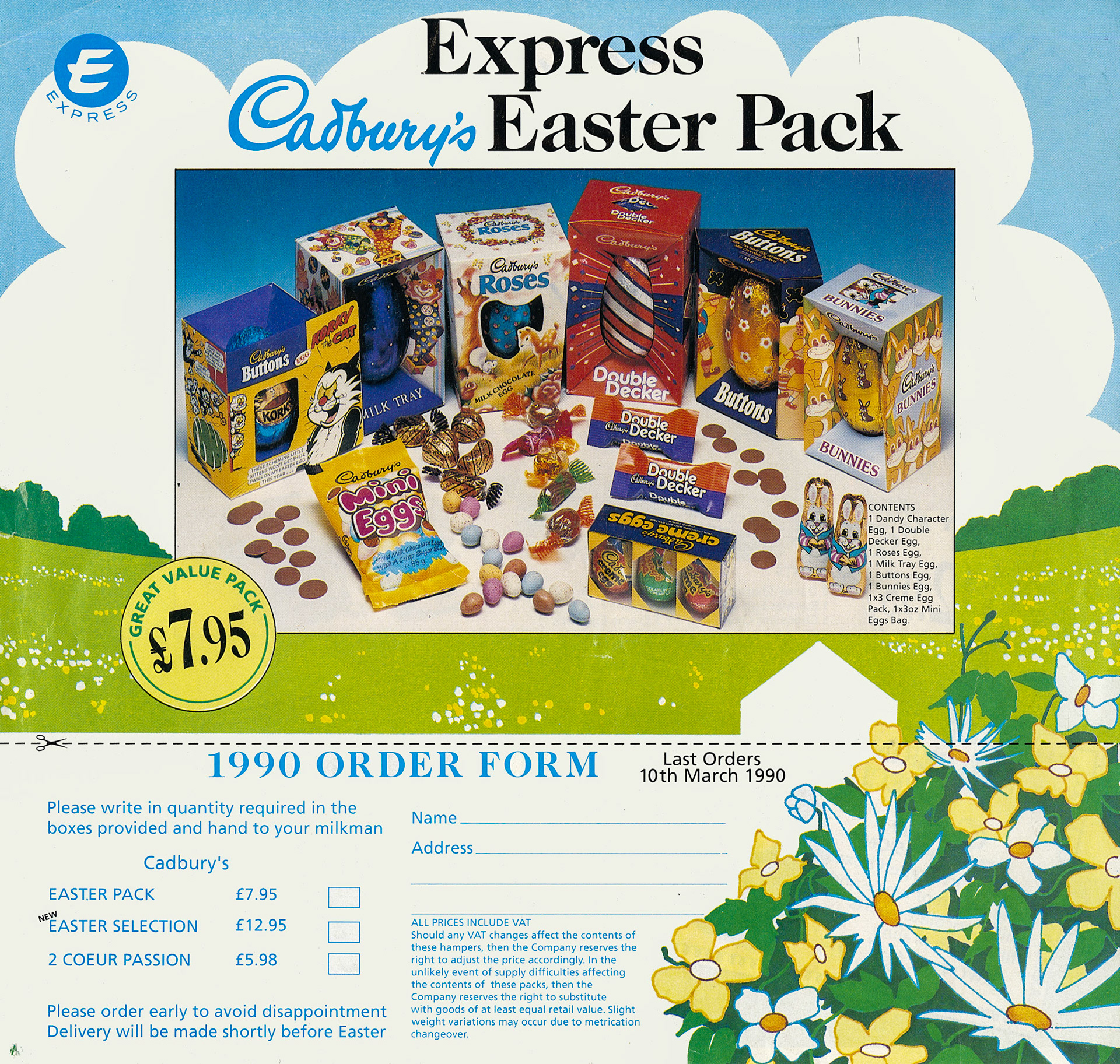 1990 Easter promotion leaflet (Courtesy Paul Luke)
