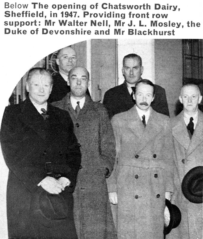1947 opening of Chatsworth Dairy. (Express News Christmas 1967)