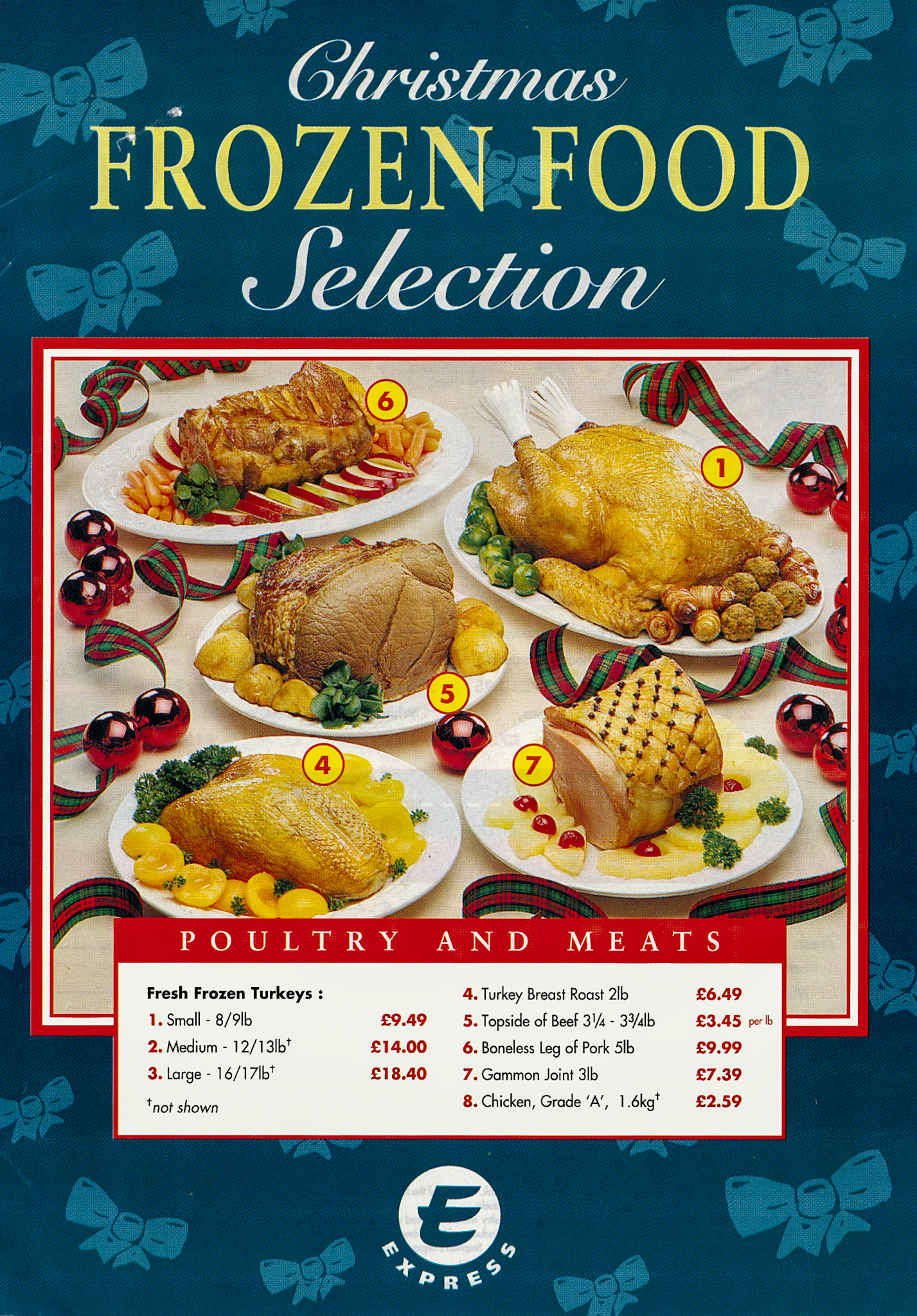 1994 Christmas Frozen Food leaflet (Courtesy Paul Luke)