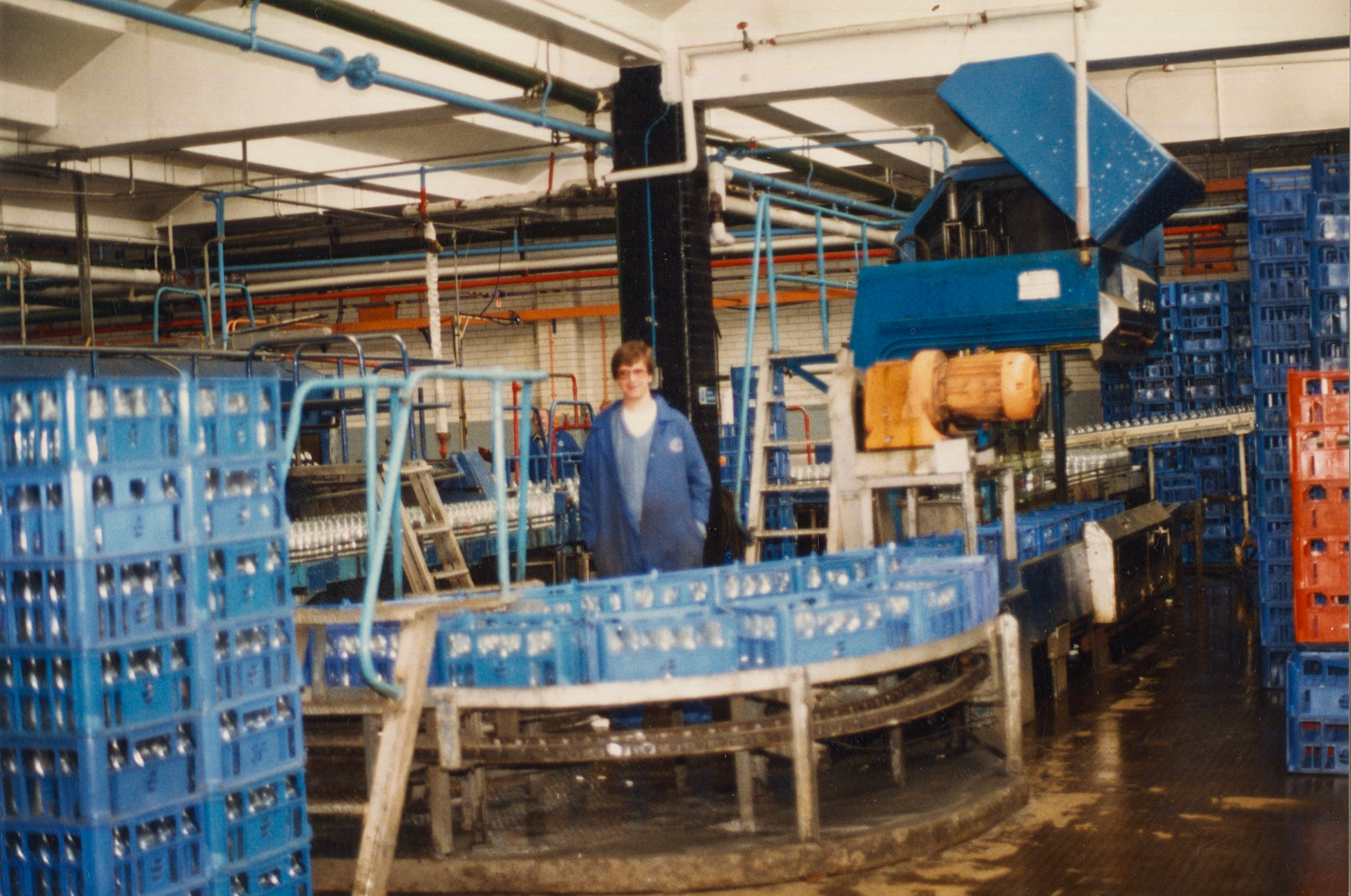 1980s Bromley Processing bottling line. (Pictures by Reg Ball, on loan from Colin Bristow)