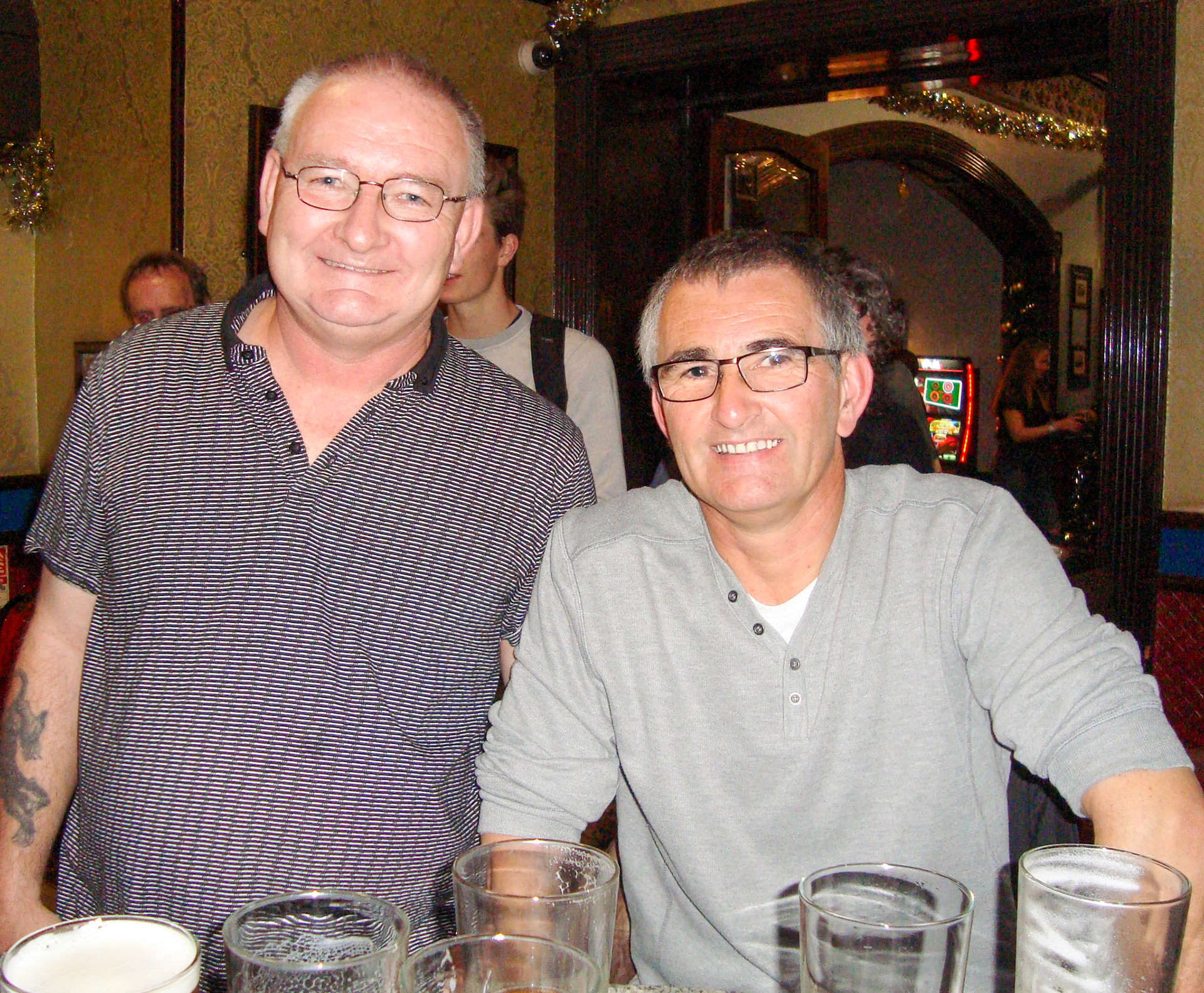 2017 Exeter Staff Reunion. Jimmy Reid comments "The brothers Smith!" (Courtesy Phillip Budd)