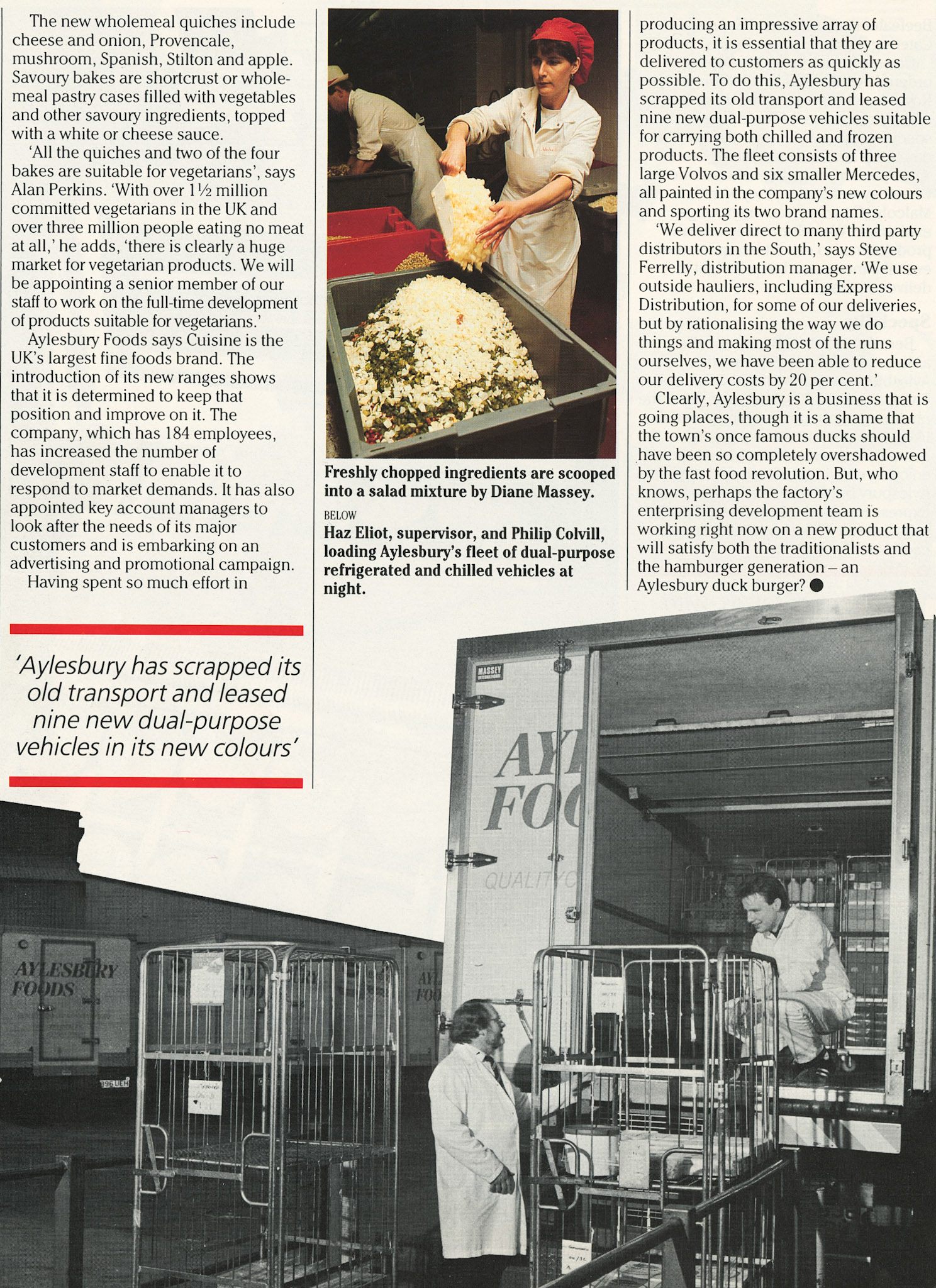 1986 Aylesbury Foods operation