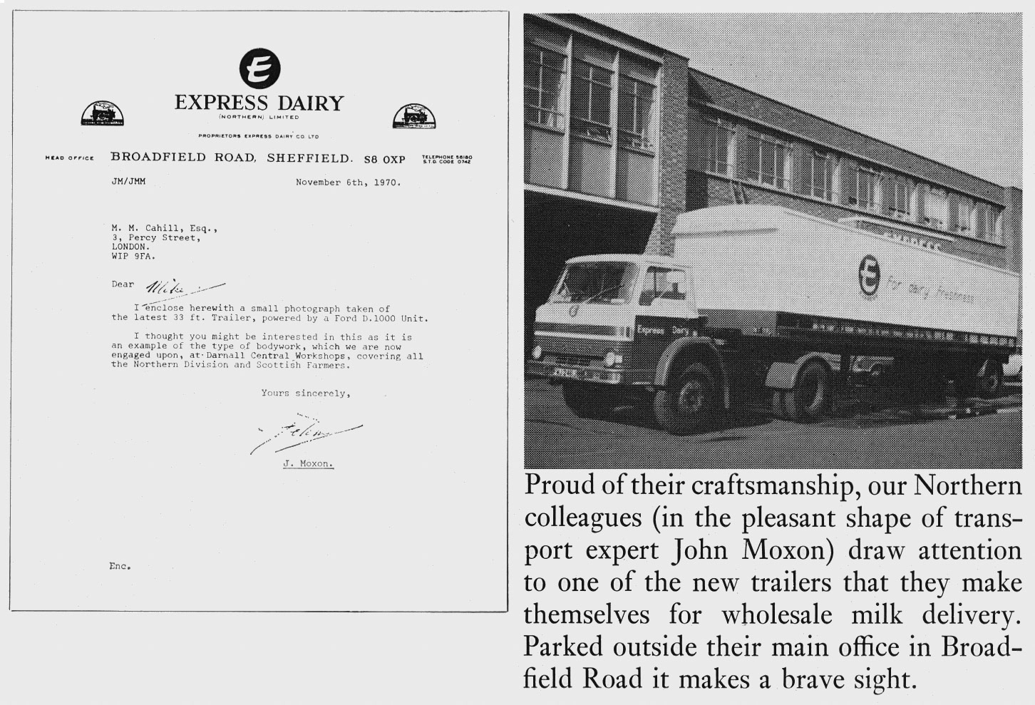 1971 Express Northern Region build their own trailers at their Darnall Central Workshops. (Express News Spring)