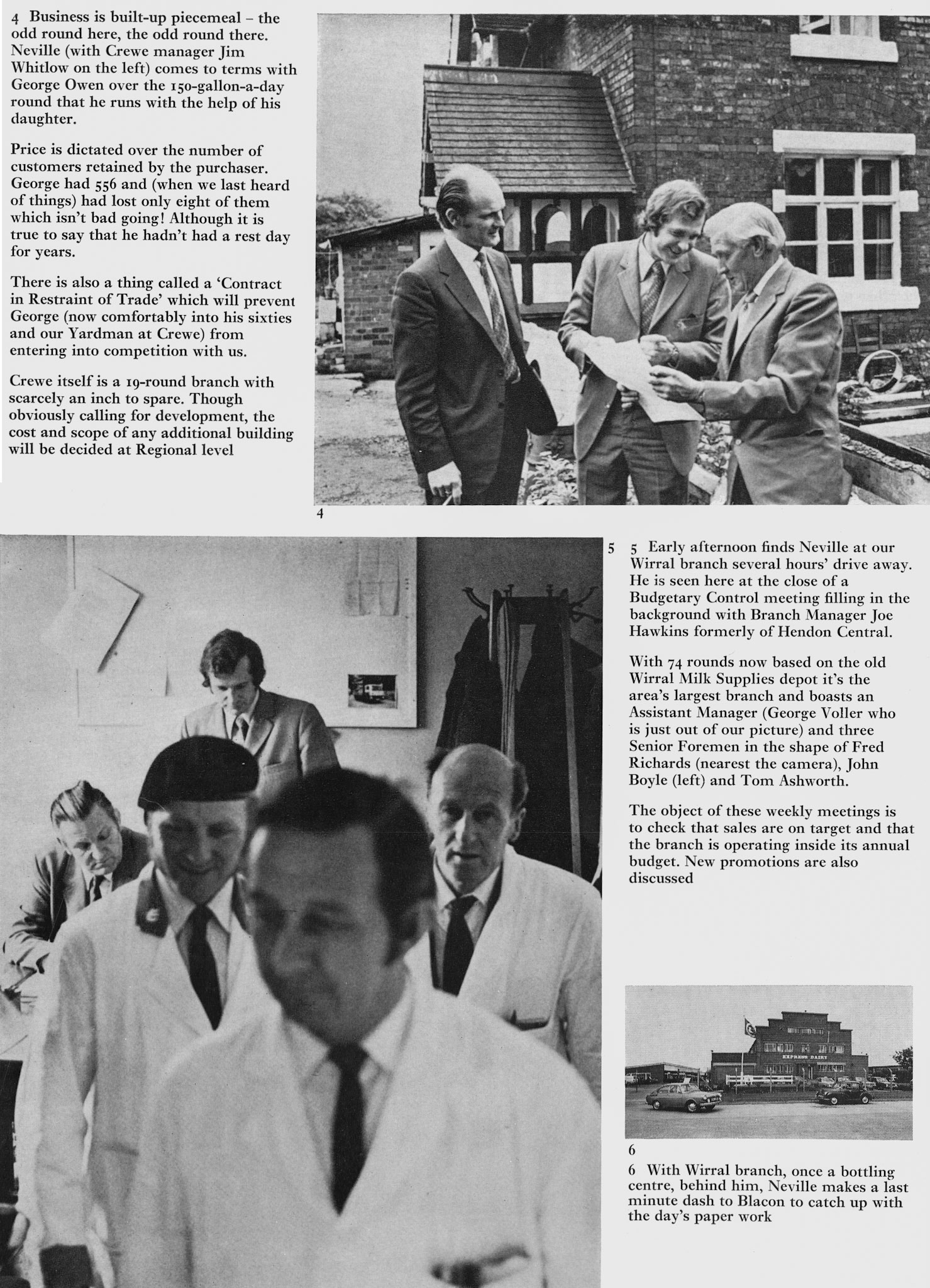 1973 Profile of Neville Lomas, Cheshire Retail Area Manager. (Express News Autumn)