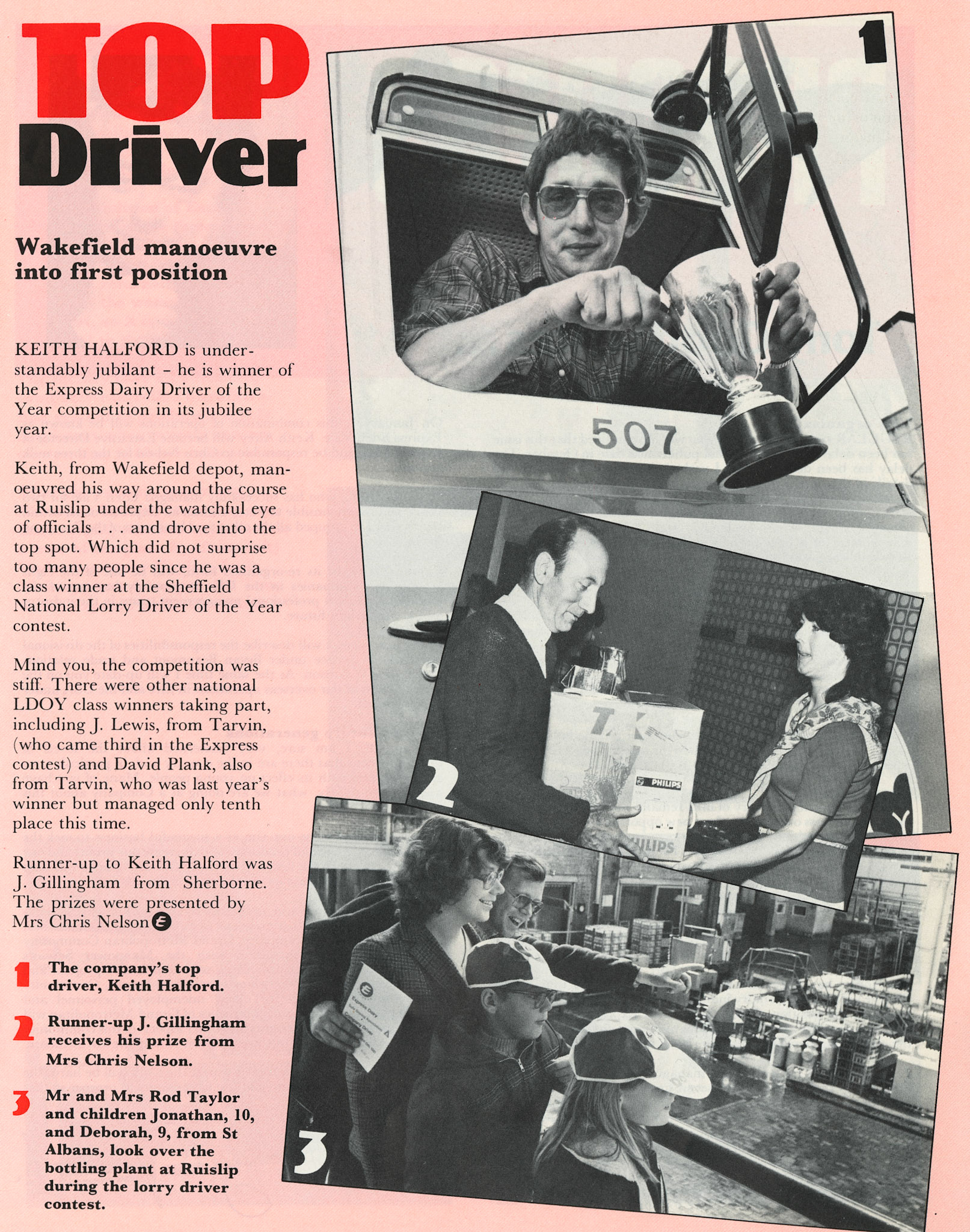 1981 Driver of the Year Competion at South Ruislip with Keith Halford from Wakefield the winner