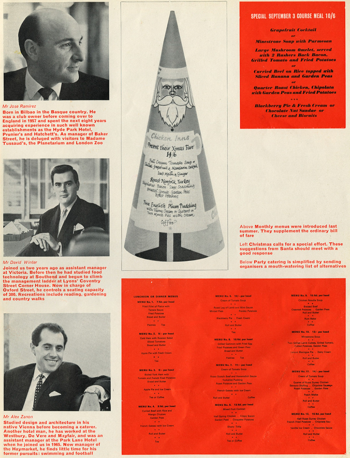 1967 Chicken Inns in Central London