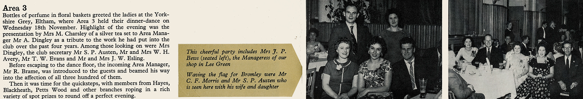 1960 London Region Dinner-dances.  (Express News Spring)