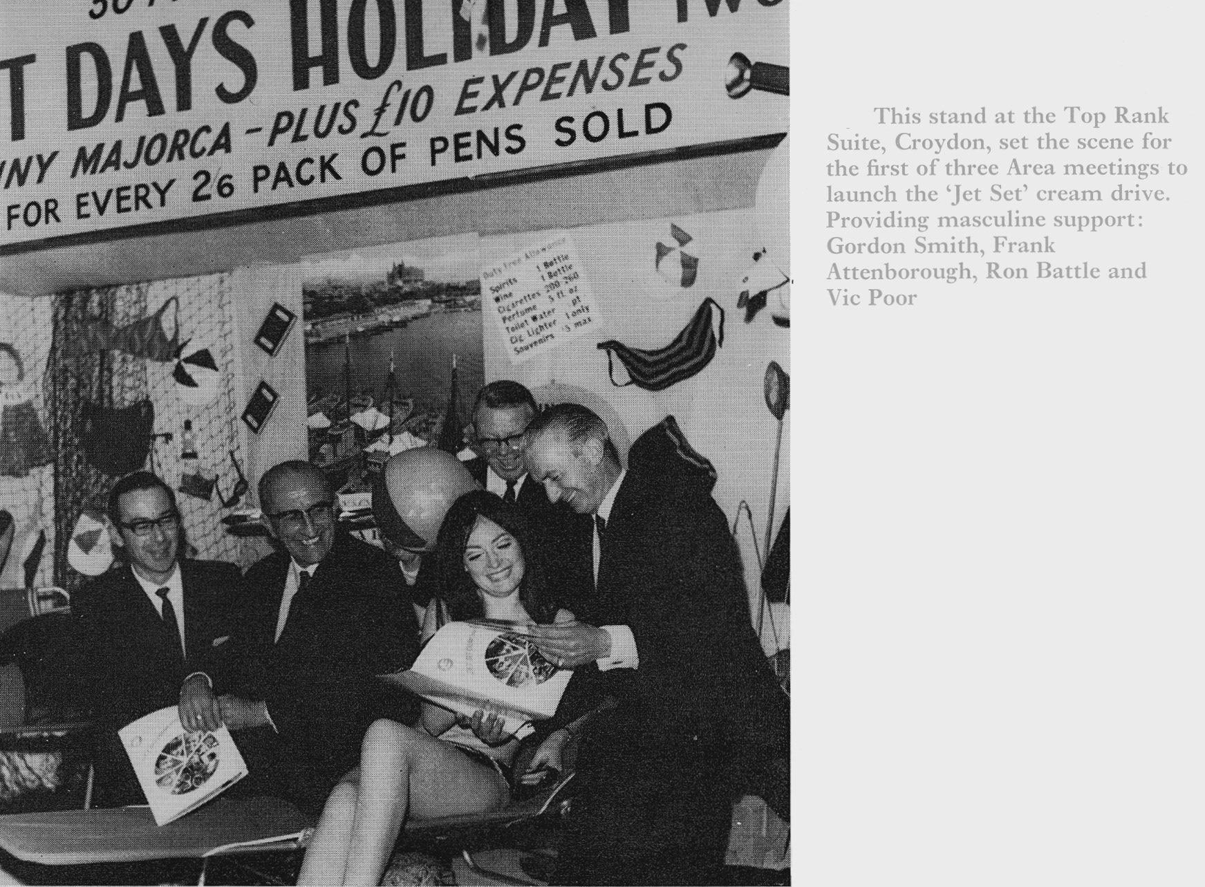 1970 Gordon Smith, Frank Attenborough, Ron Battle and Vic Poore (Courtesy Doreen Williams)