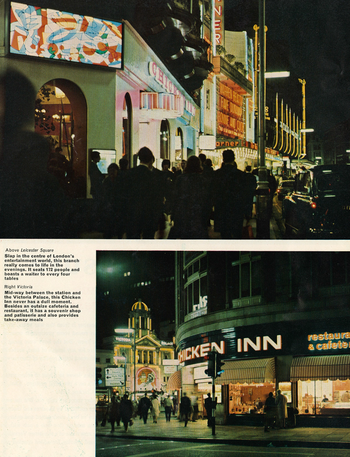 1967 Chicken Inns in Central London