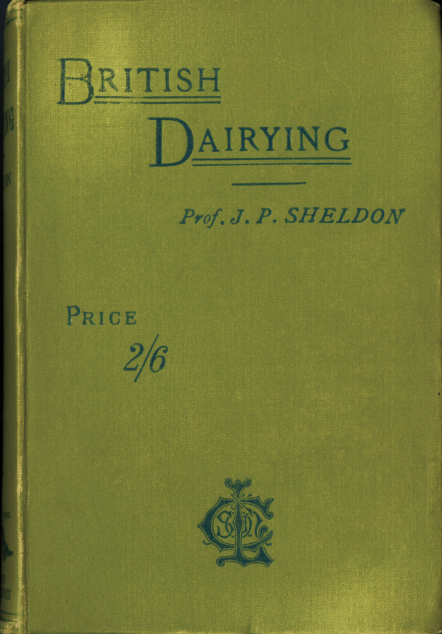1896 Front Cover of 'British Dairying' by Prof. J.P. Sheldon, Second Edition. Alan Salt comments "Professor Sheldon was one of the people who helped to set up the first Reapsmoor Dairy - originally called the "Manifold Valley Dairy". J. P. Sheldon was very well known in dairy circles and was a lecturer at The Royal Agricultural College for a while, he lived in a village two miles from Reapsmoor Dairy, and is also buried there." Jonathan Crow comments "Very glad to see this lovely book reproduced here. I bought a copy a few years ago and it was partly the inspiration which led to me creating a mixed milking herd of Guernseys, Dairy Shorthorns and (where I differ) South Devons. However I’m hoping for direct sales of dairy products rather than fully through a processor. I farm in Shropshire, north of Wellington-a few miles from the old Dairy Crest Crudgington Creamery site... start of the Cheshire Plain... originally all dairy country."