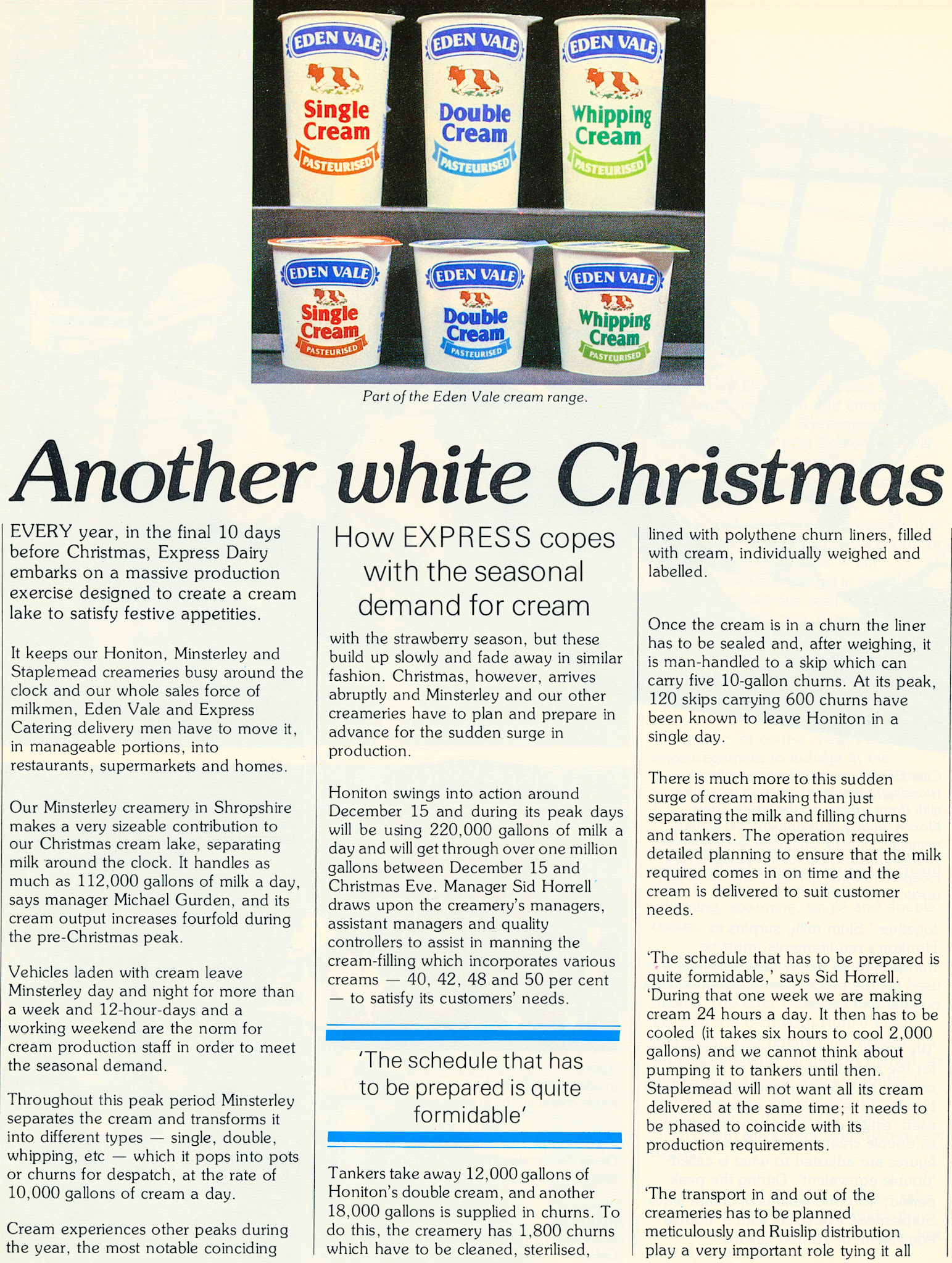 1982 Christmas Cream challenges: Minsterley, Honiton p7