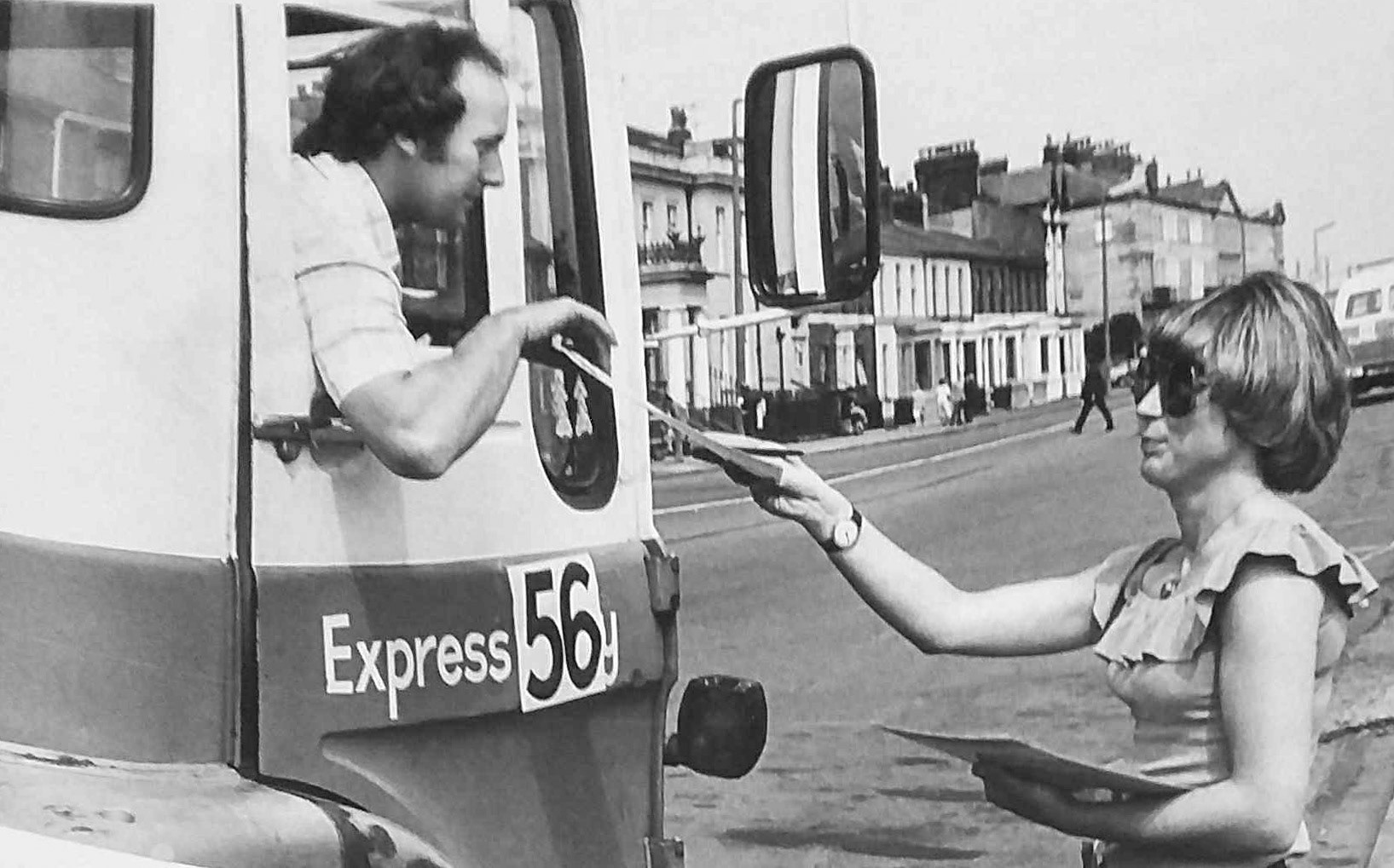 1981 Tarvin, Tony Woodward remembers" 'Commercial  Motor' Lorry  driver  of the year, Fleetwood qualifying heat-we had a good day, three classes entered individually-Norman Bachmyer/ Dave Plank/ Geoff Lewis (RIP)/ Tony Woodward/ Bill Wilkinson (Transport Manager)" (Courtesy Tony Woodward)