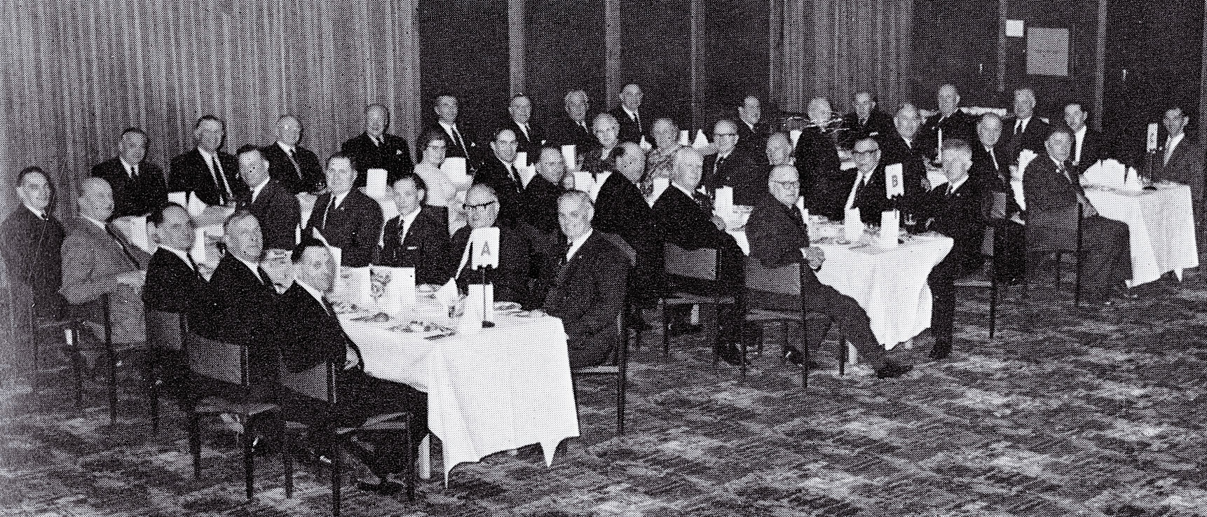 1970 Shrewsbury Long Service Dinner at The Lord Hill (Courtesy Doreen Williams)