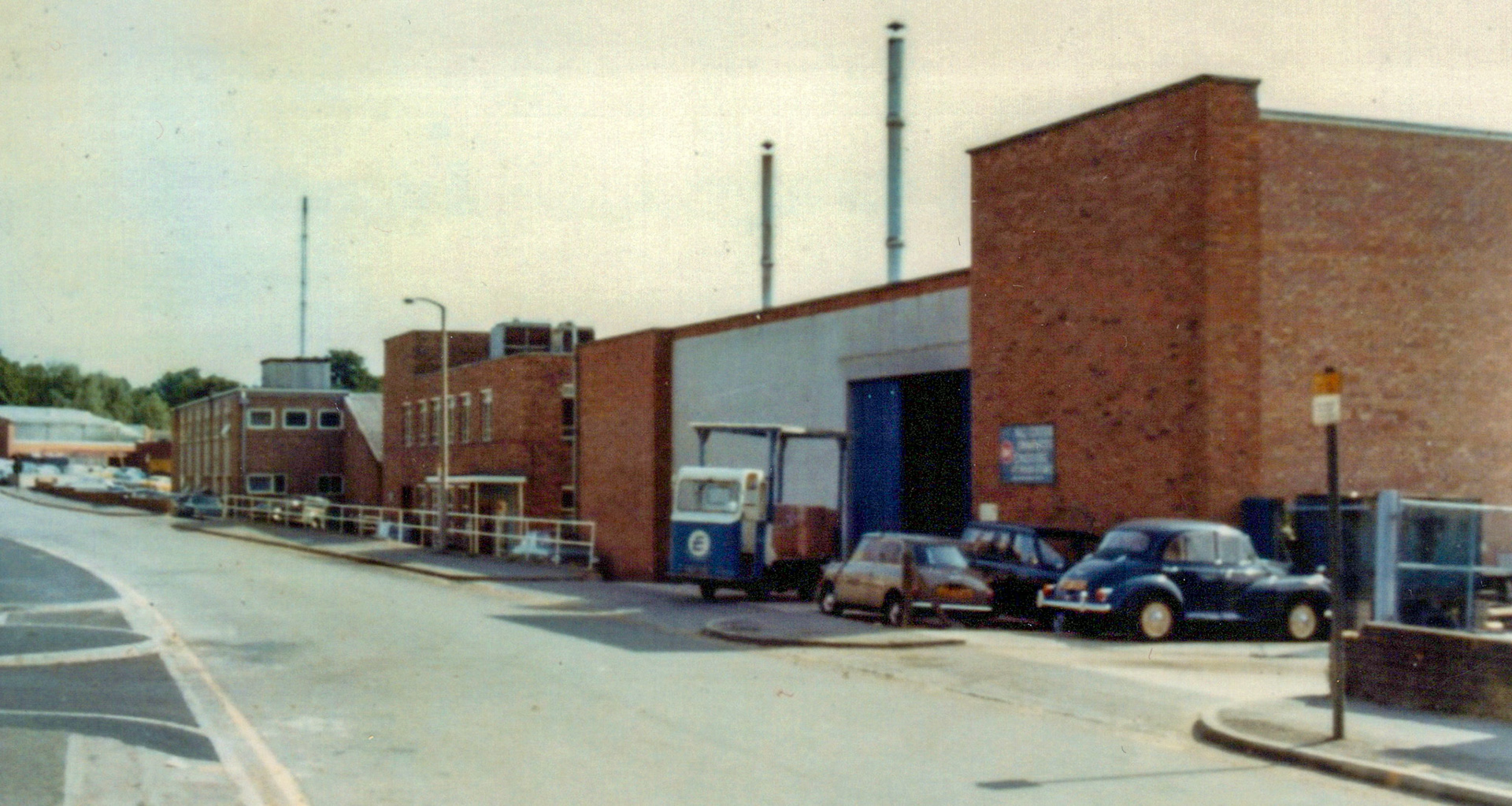 1970's Outside the Ski yogurt factory, Haywards Heath (Courtesy Dave Fane)