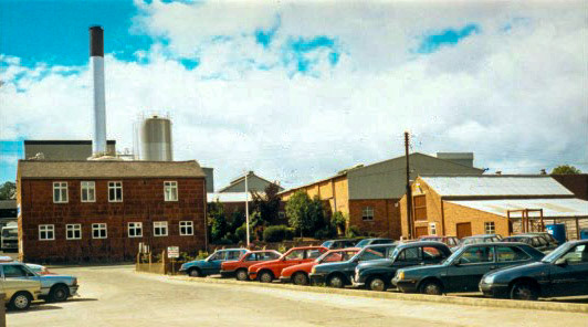 1990 Ruyton Creamery. John Guest comments "Many of us long time Ruytonians will remember the dairy car park, as pictured here. This was a great space for myself, and many of the village kids, to race our bikes around and have the odd game of 40-40, hoping that one of the many dairy workers wouldn't tell us off! One of my 'playgrounds', after buying some penny sweets from the nearby Post Office, on School Road." Kim Hijris adds "I remember playing hide and seek around the dairy… god knows how we got away with that… before cameras!!!" Michael Bossen comments "I remember complaints from village residents of churn lorries backing up into the village waiting to be tipped. Had to have a conversation with the management, in my capacity as the MMB AMO." (Courtesy John Guest)