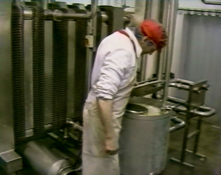 1989 Reece's Creamery-Cheshire Cheese Production-whey is processed and sent away for whey butter and powder manufacture