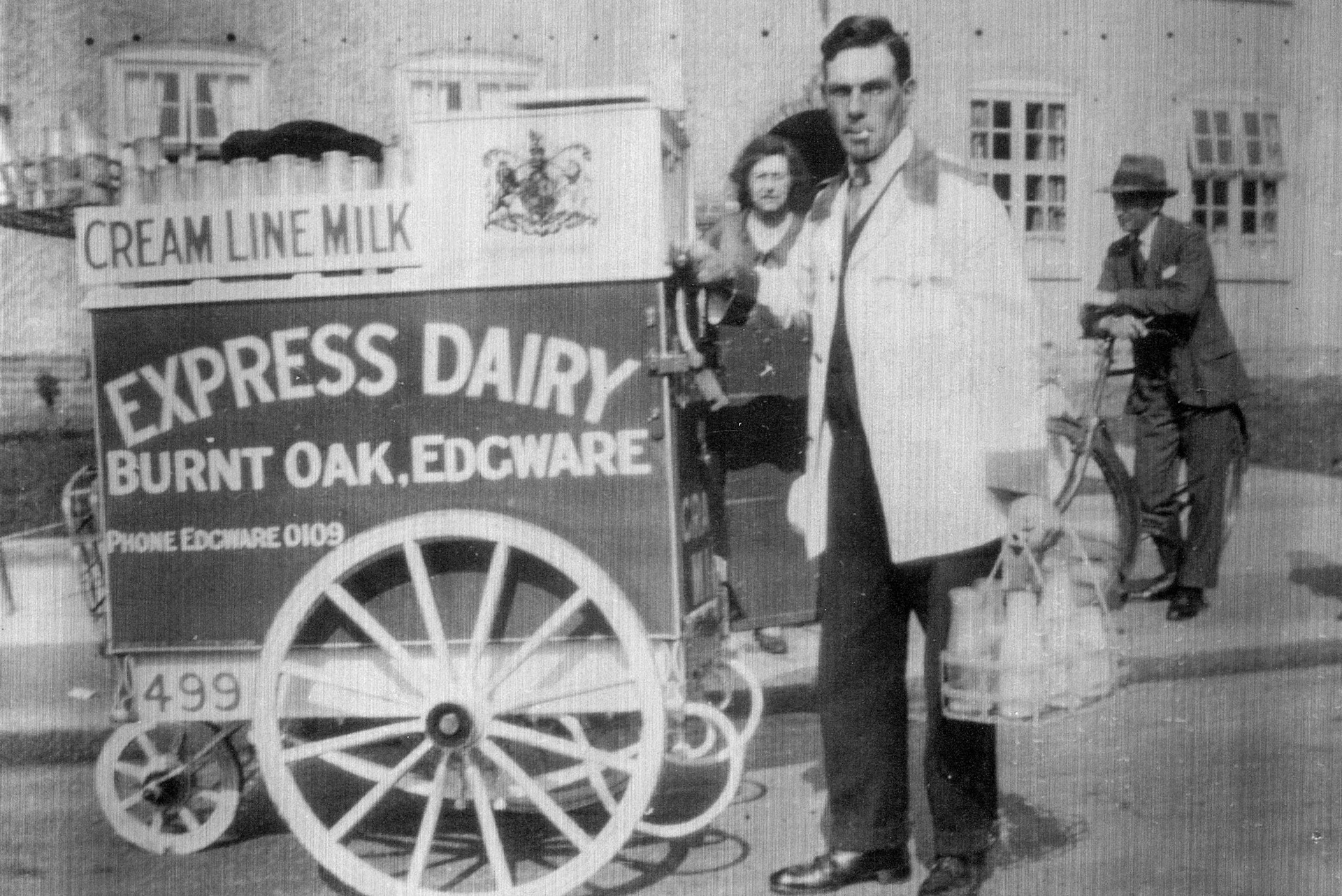 1930's ? Hand Cart at Burnt Oak, Edgware