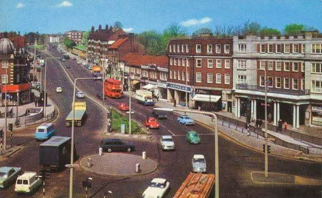 c1965 Hendon Central with Express Shop on the right. (Courtesy Rosie Helen, I Grew up in North London FB Group)