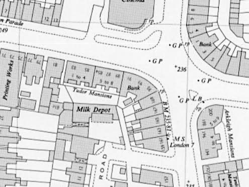 1950s, Hendon Quadrantl. The depot entrance was off Lodge Road, a turning off Brent Street A502. (Courtesy Paddy Basque)