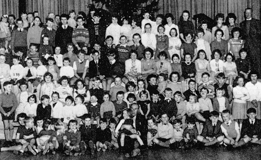 1962 Appleby Christmas Party, with Manager F.E. Betts as Father Christmas.  (Express News Spring)