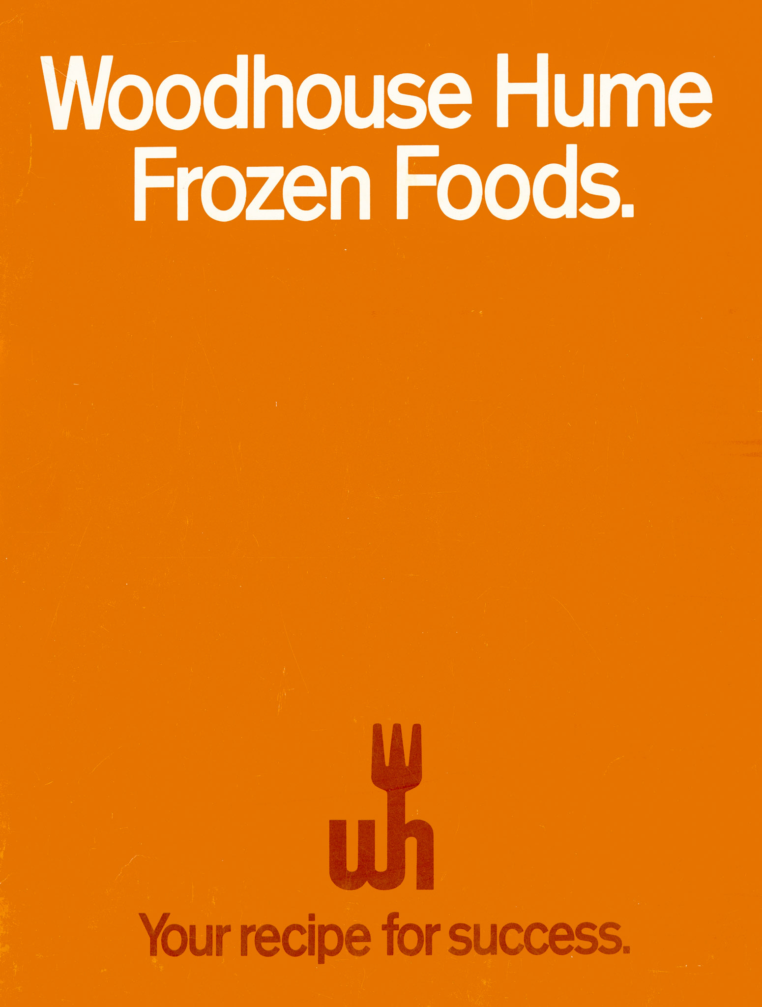 1982 Woodhouse Hume 'Multimenu' brochure, showing product range. (Courtesy John South well)