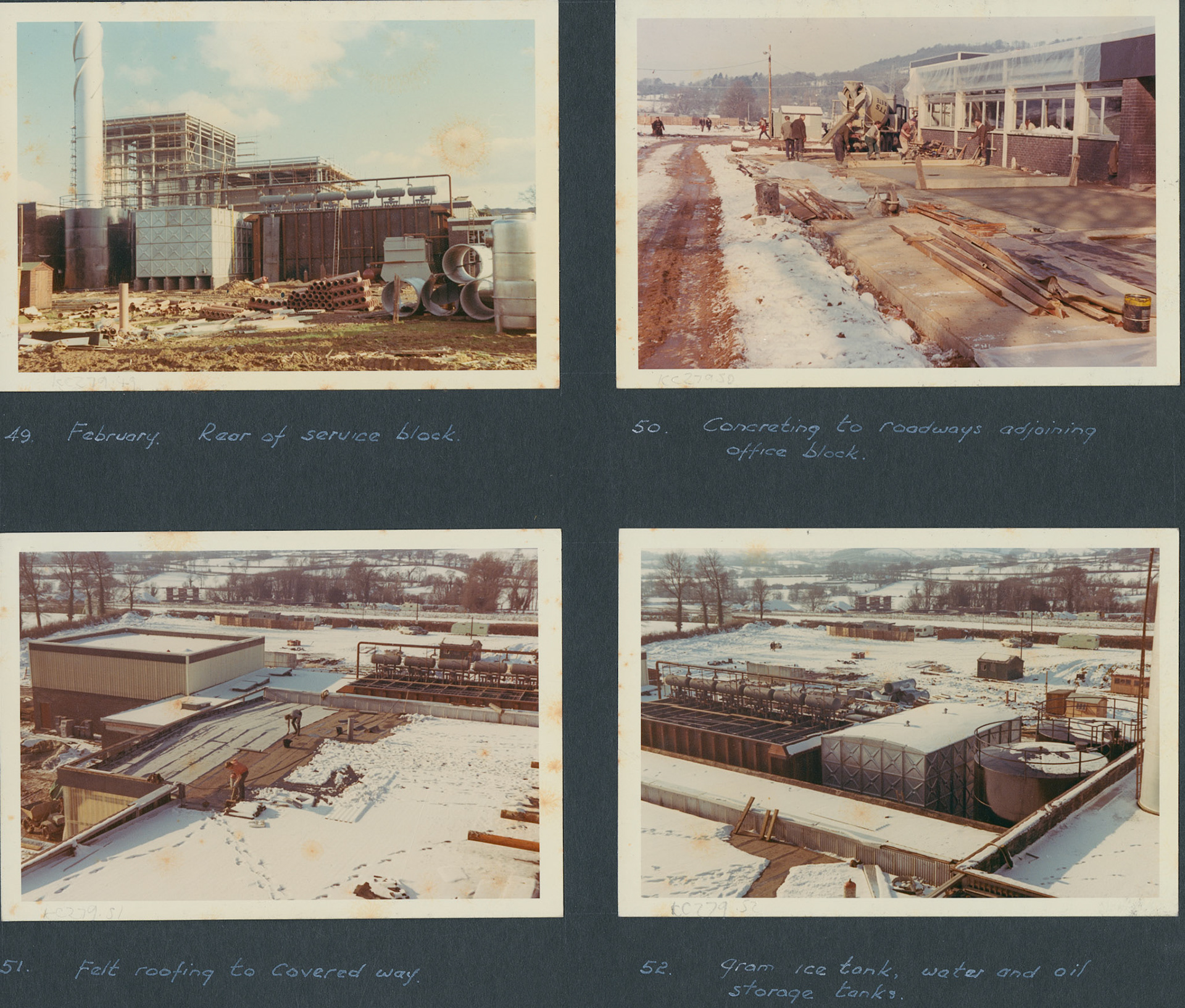1968 A Photographic Record of the Construction of the Creamery (Courtesy Allhallows Museum, Honiton)