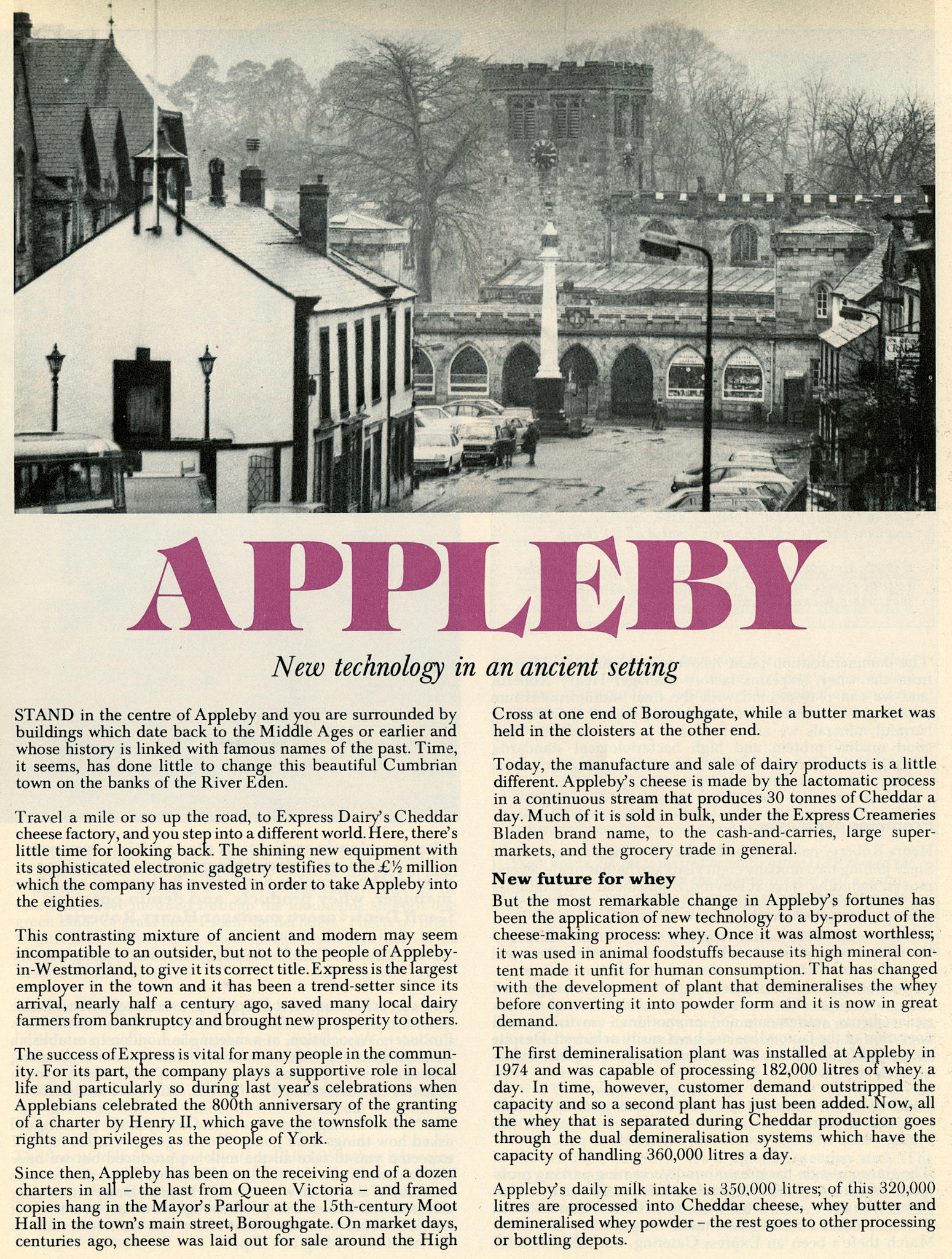 1980 New Technology in an ancient setting, from Express News