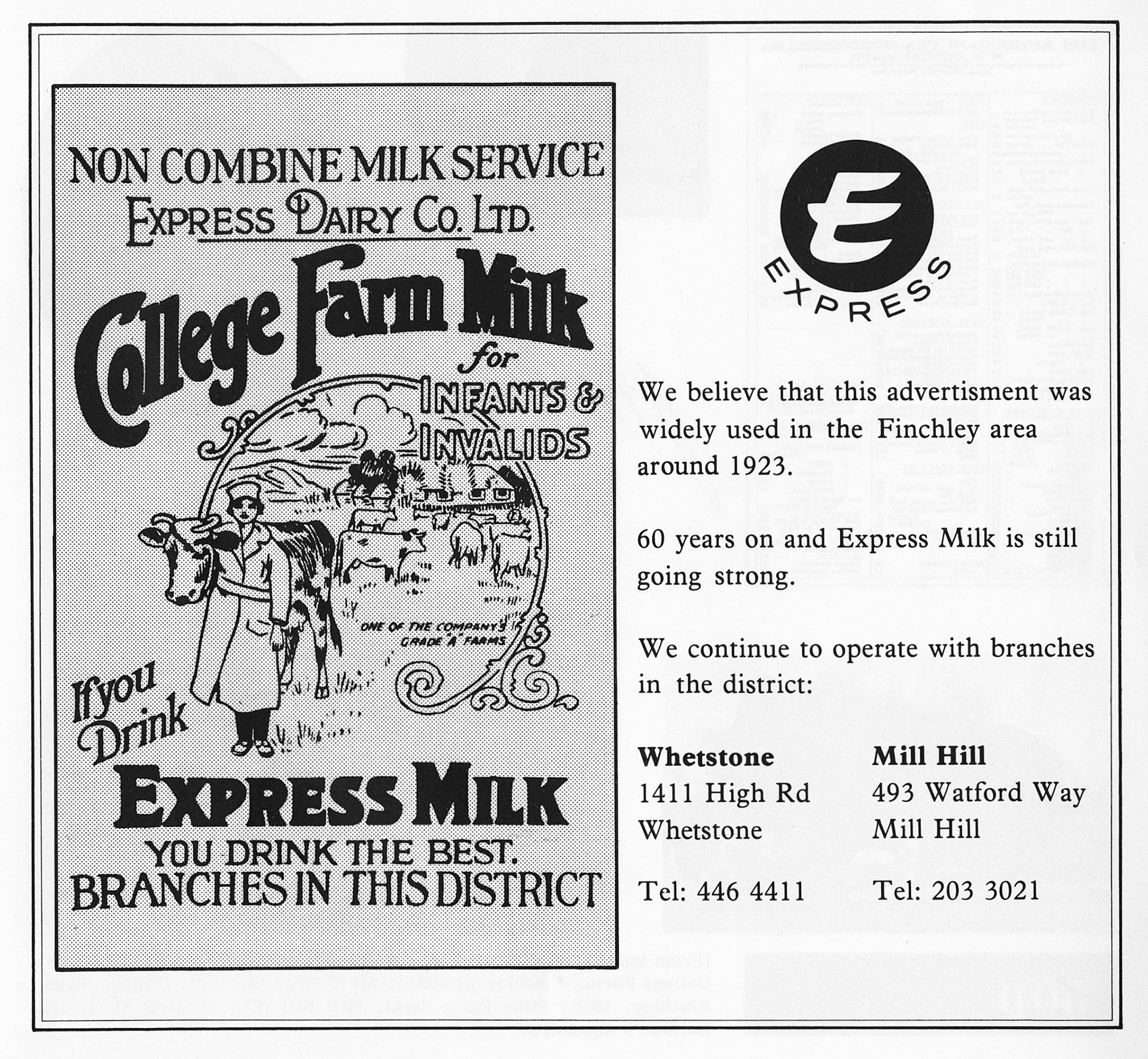 1983 Milk for the millions - Brigid Grafton Green, Barnet Libraries Local History Publications