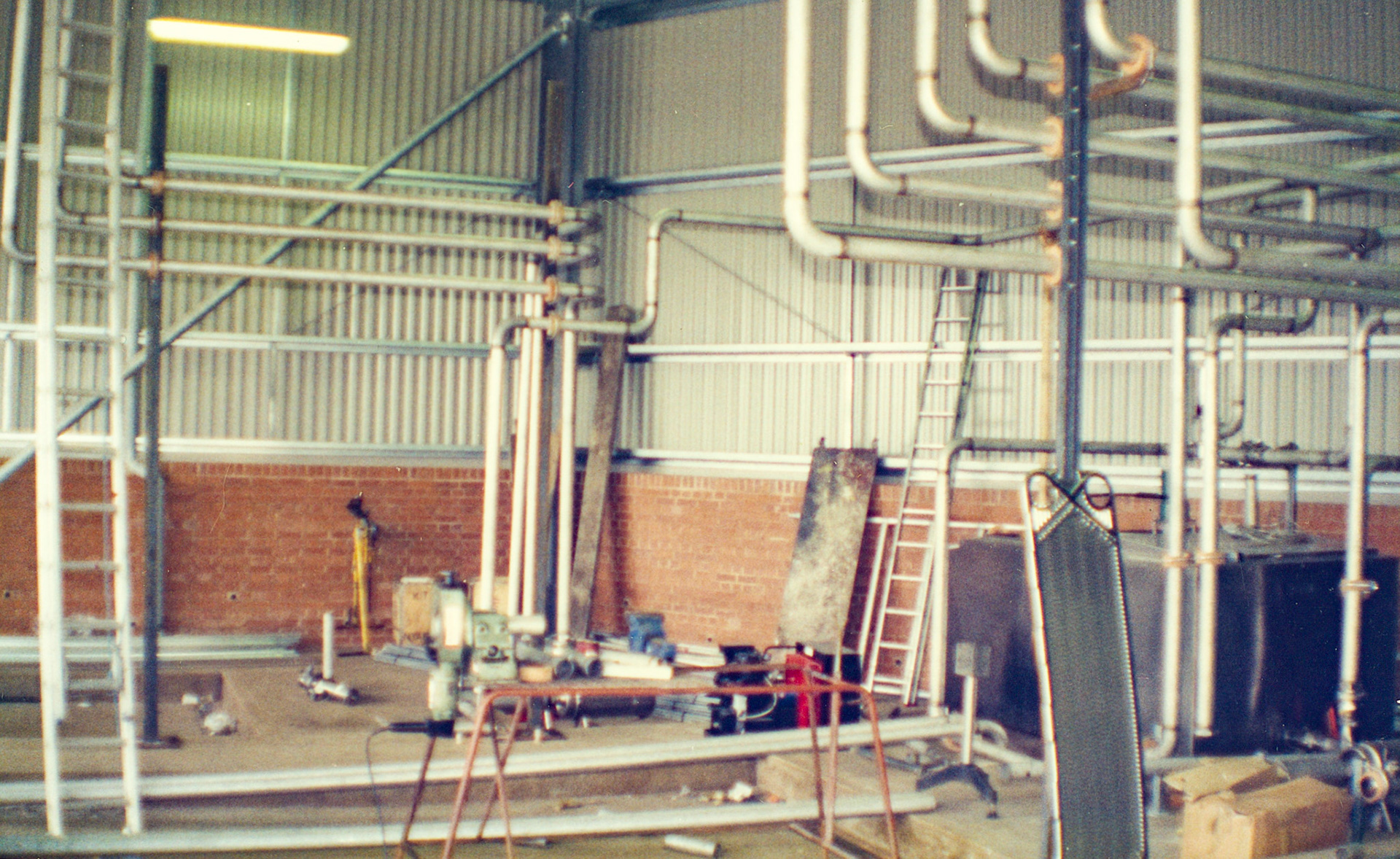 1980s Exeter Processing-silo and milk reception construction. (Pictures by Syd Johnston, presented by his son Ian via Teresa Heal)