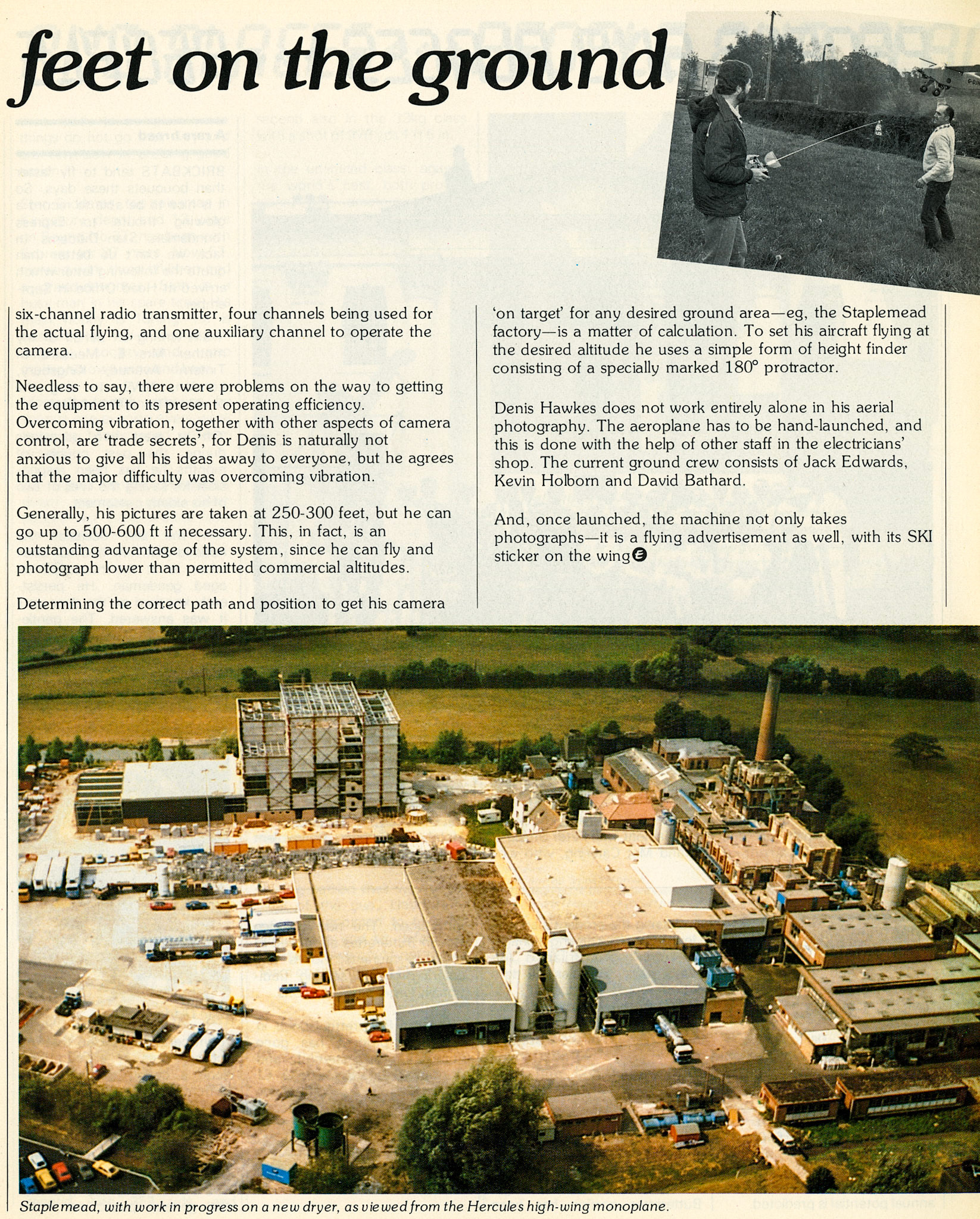 1983 Staplemead from the air