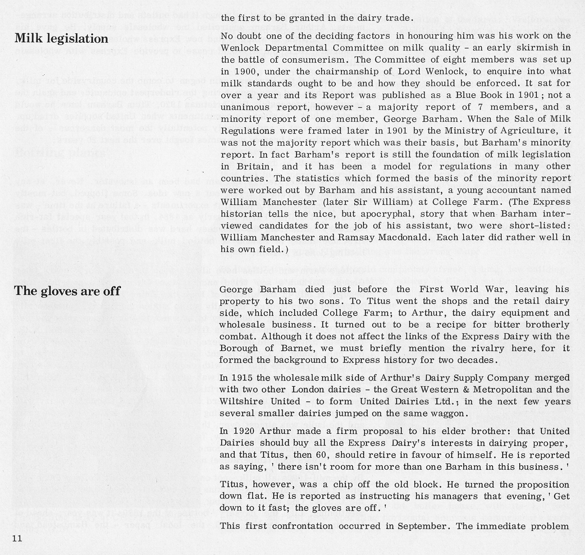 1983 Milk for the millions - Brigid Grafton Green, Barnet Libraries Local History Publications