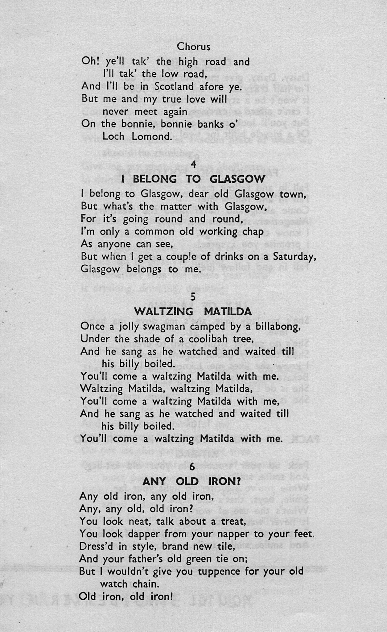 1957 Express Song Sheet - a real 'Blast from the Past'