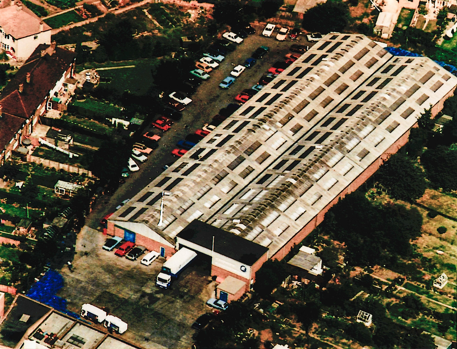 Welling Depot from the air. (Courtesy Dave Fane)