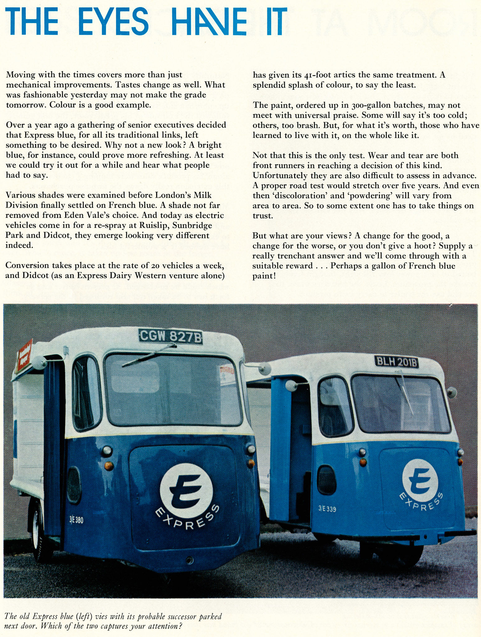 1972 New blue colour scheme